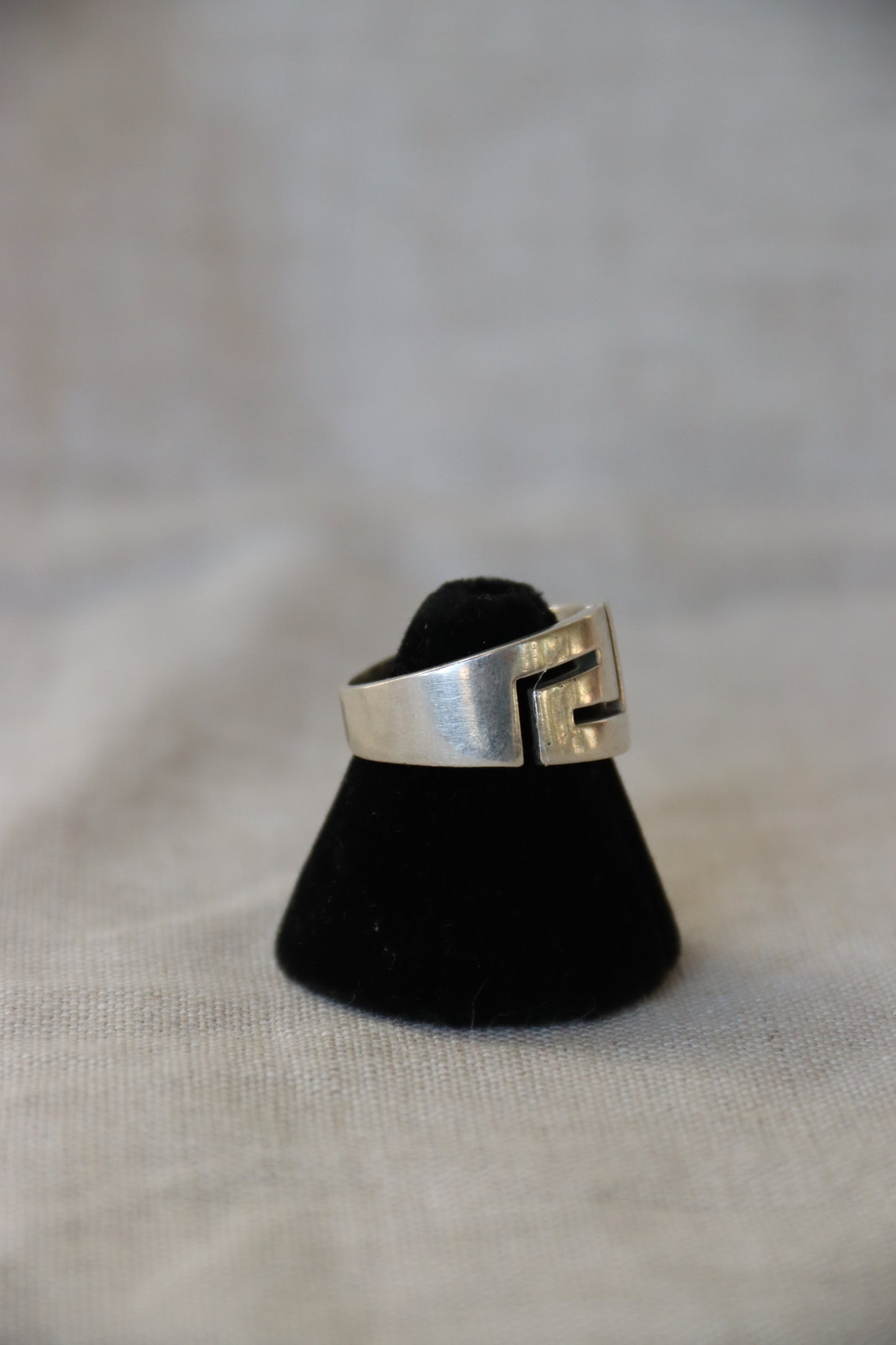 Sterling Silver Geometric Ring