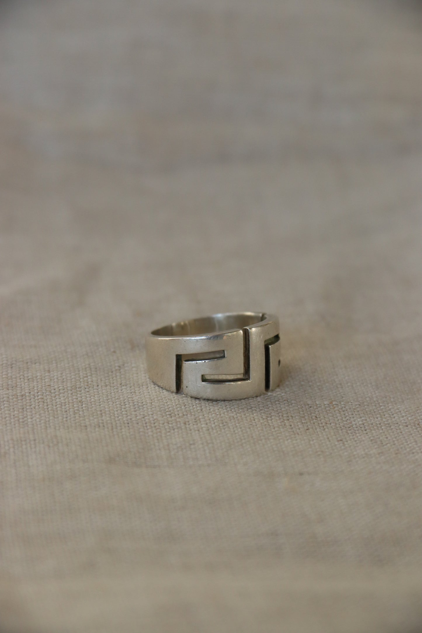 Sterling Silver Geometric Ring