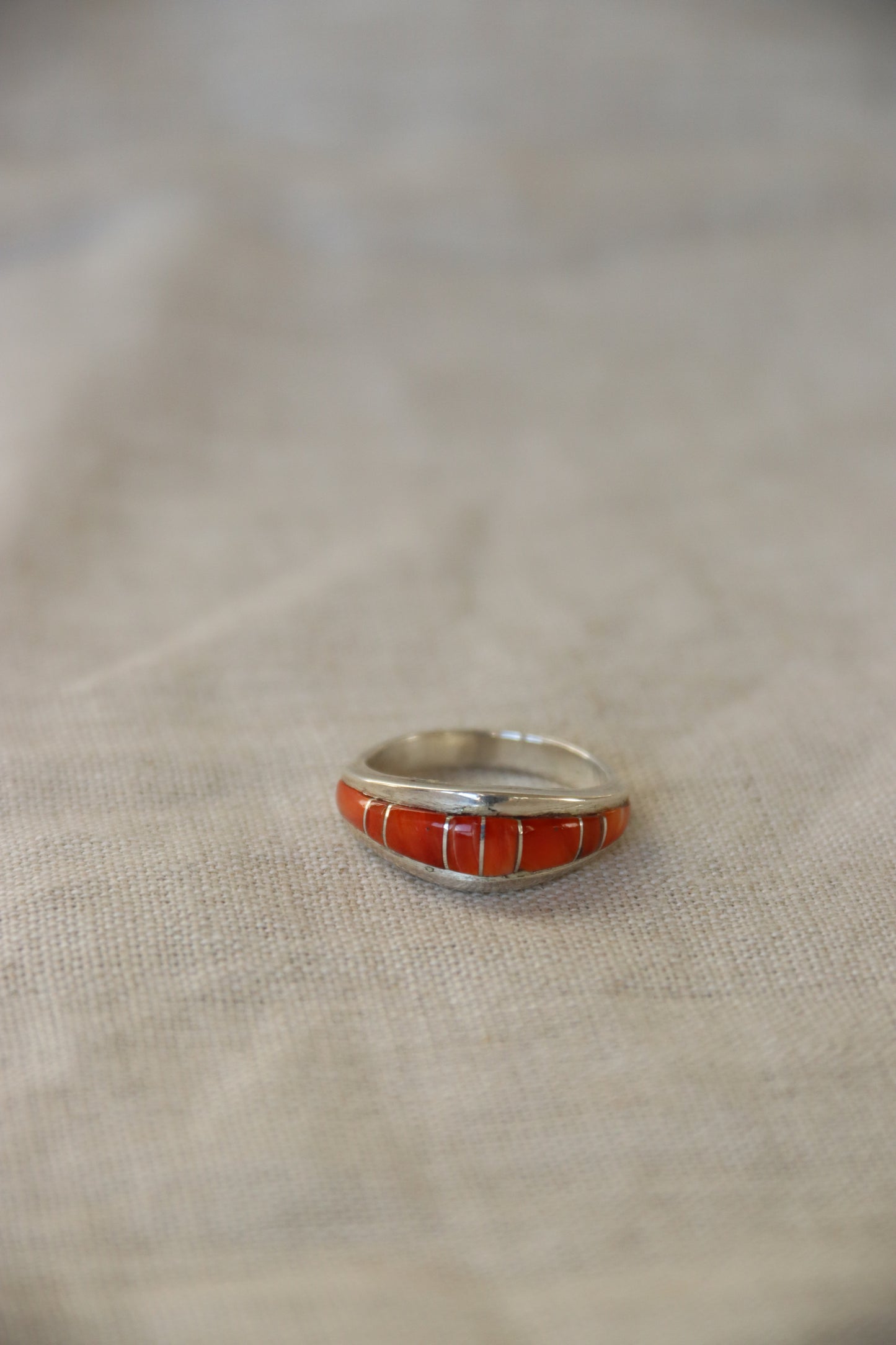 Sterling Silver Spiny Oyster Ring