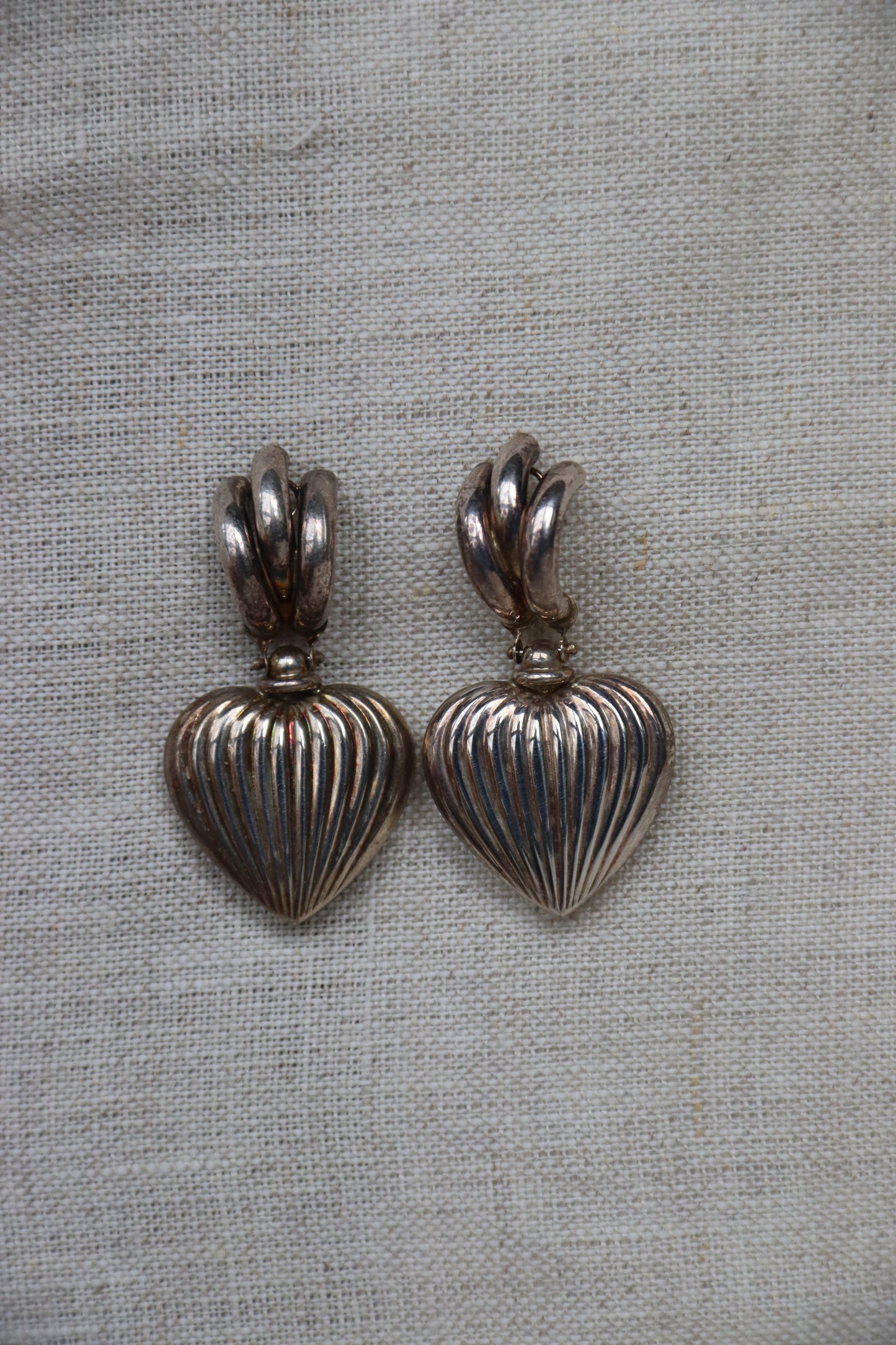 Sterling Silver Heart Post Earrings