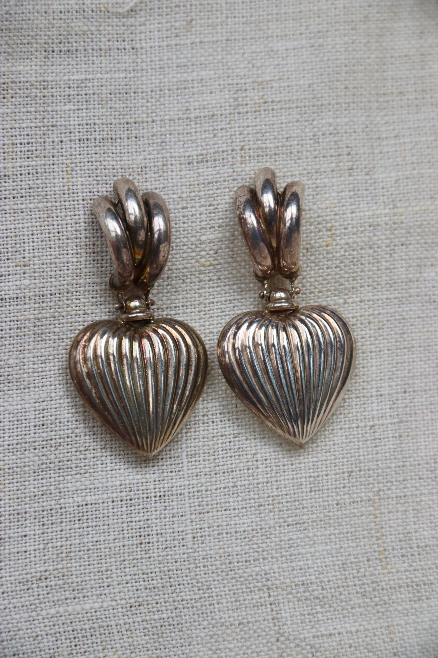 Sterling Silver Heart Post Earrings