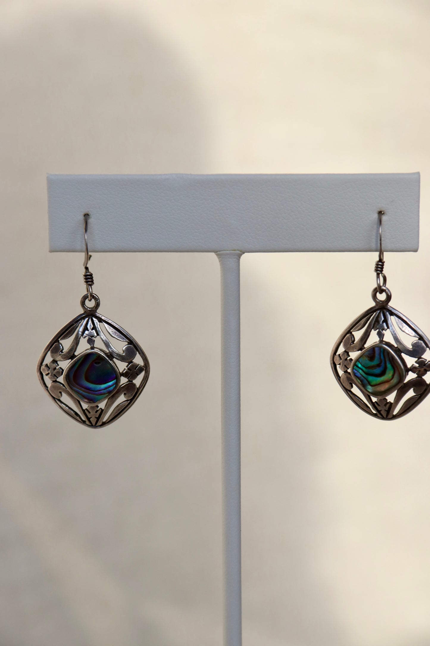 Sterling Silver Abalone Earrings