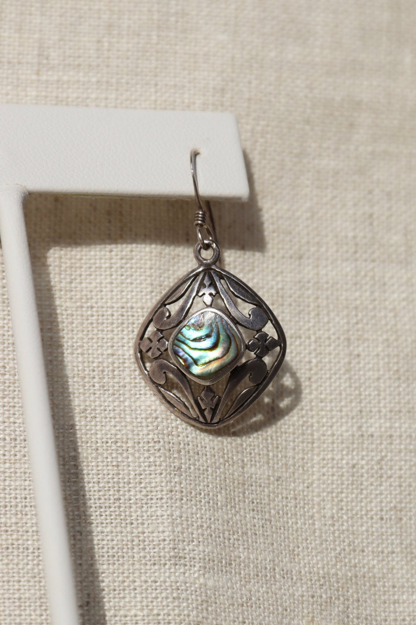 Sterling Silver Abalone Earrings