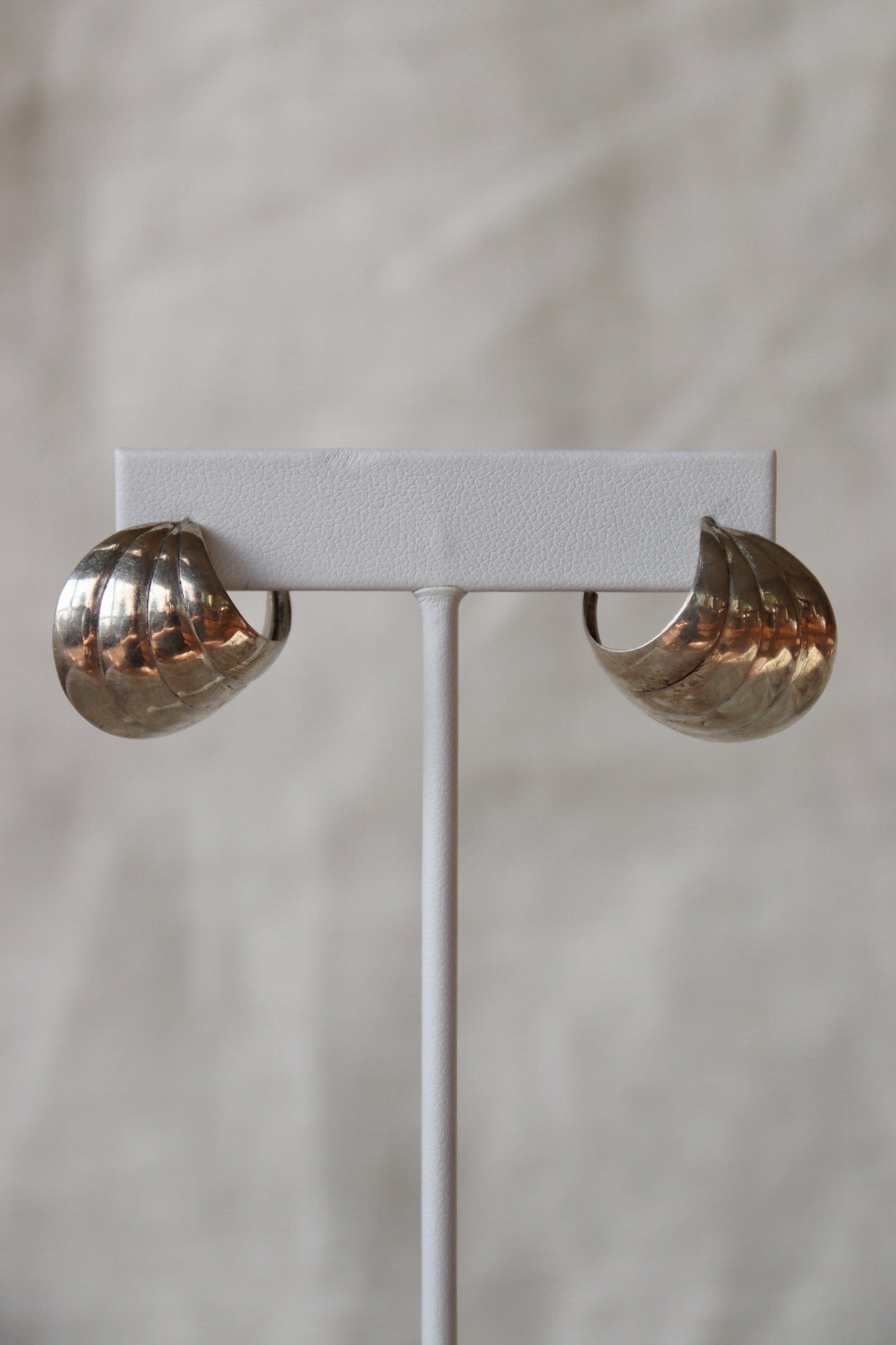 Sterling Silver Cone Earrings