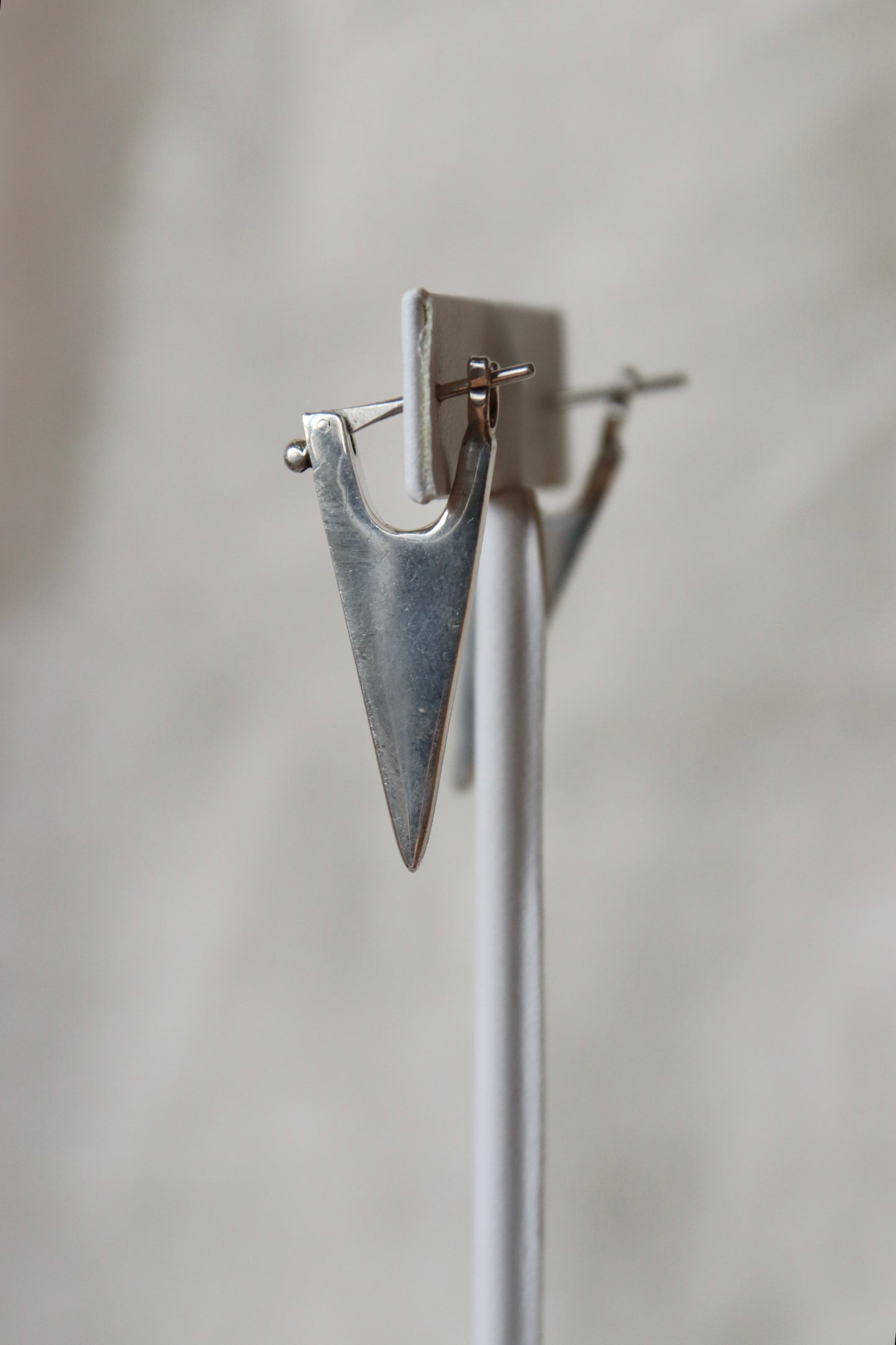 Sterling Silver Triangle Earrings