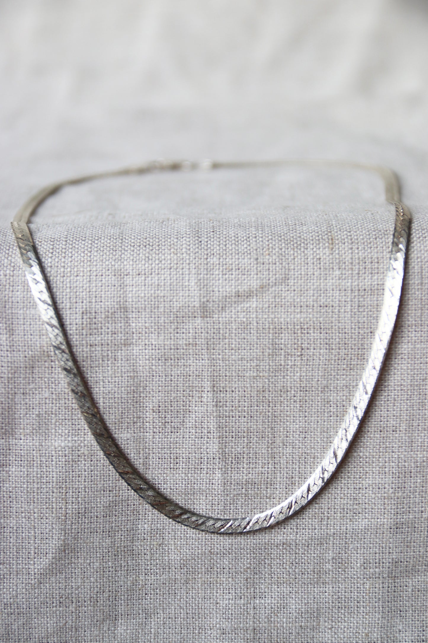Sterling Silver Omega Necklace