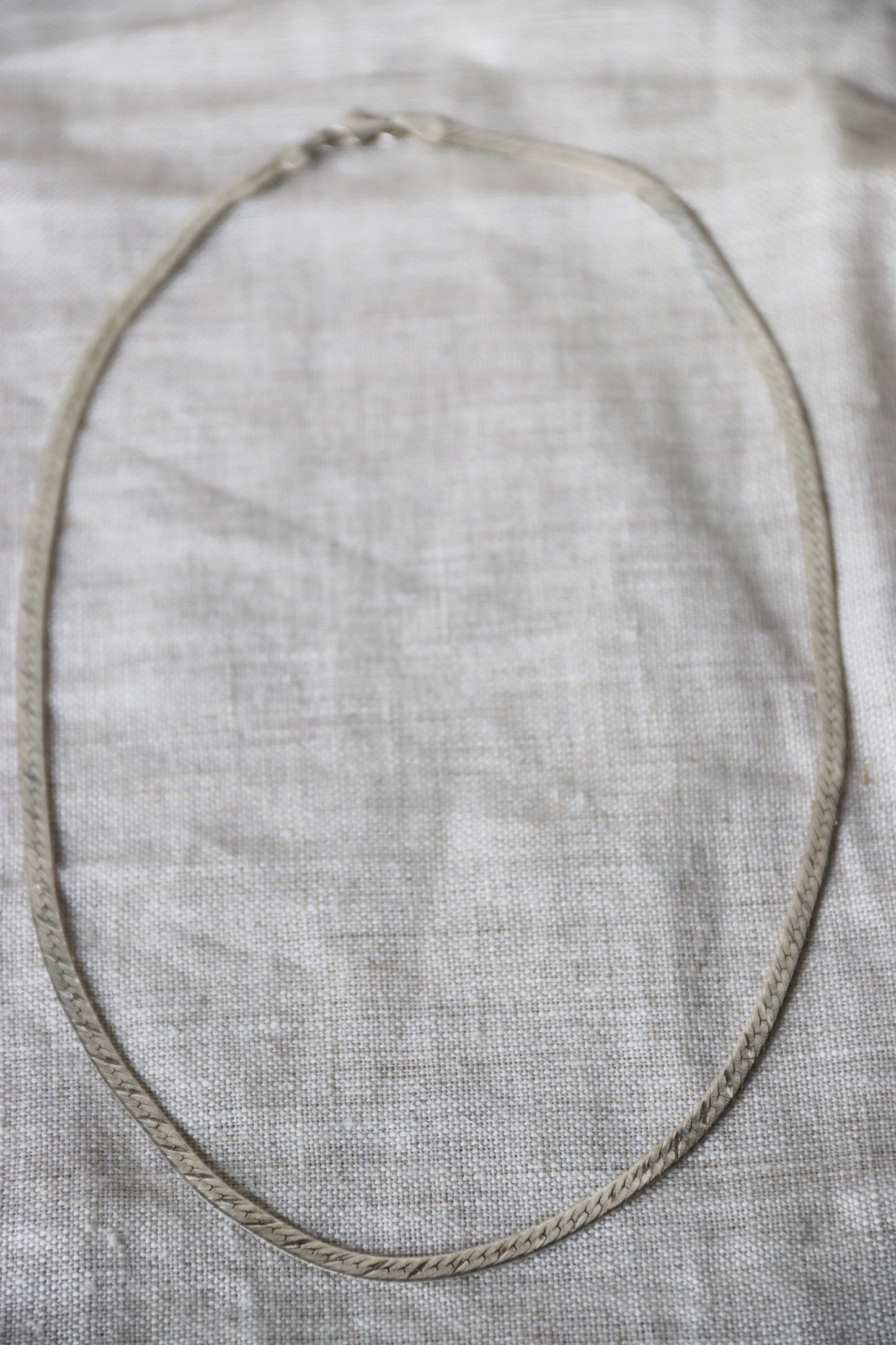 Sterling Silver Omega Necklace