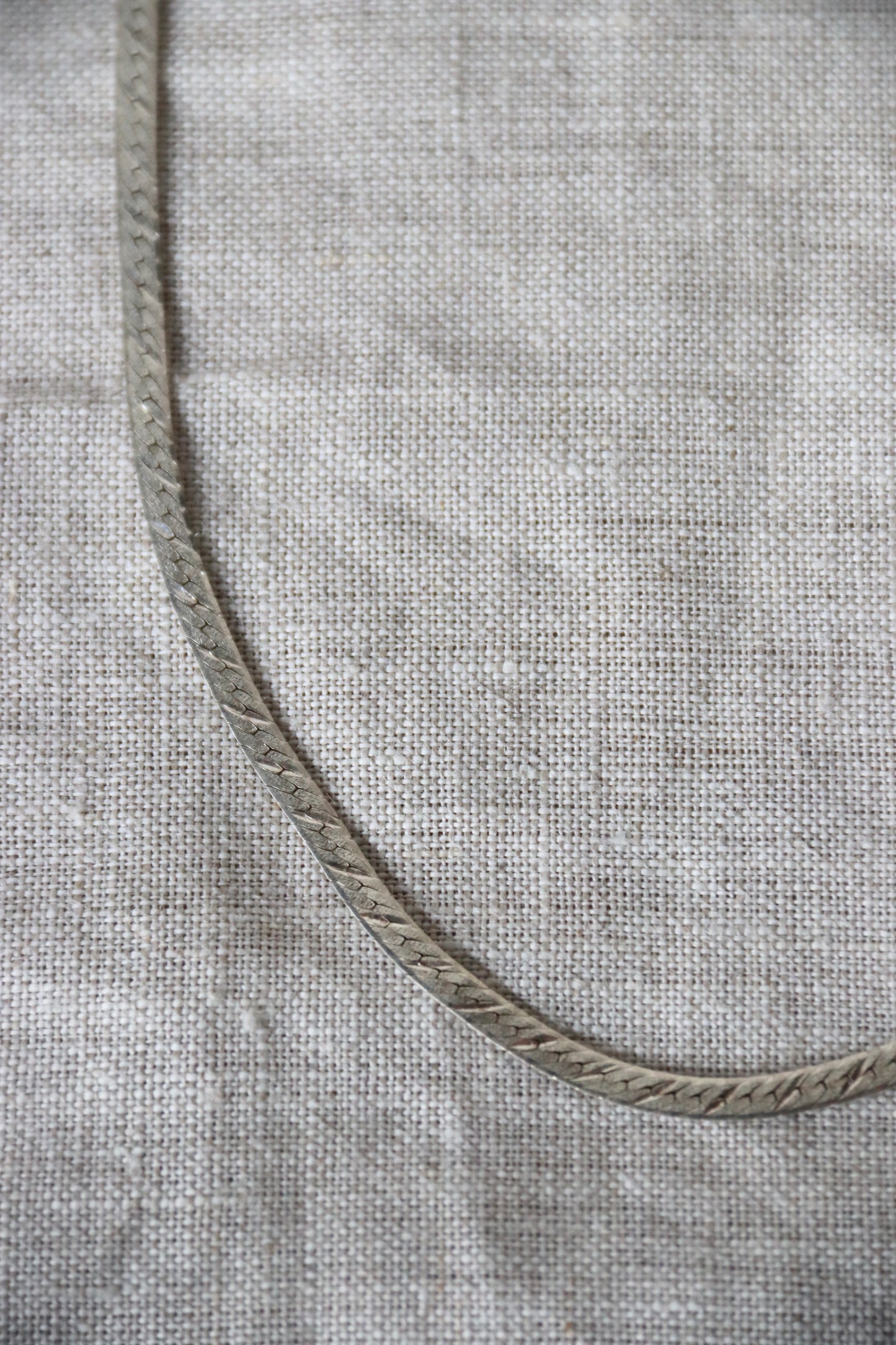 Sterling Silver Omega Necklace