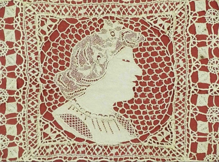 Vintage Framed Lace Doily