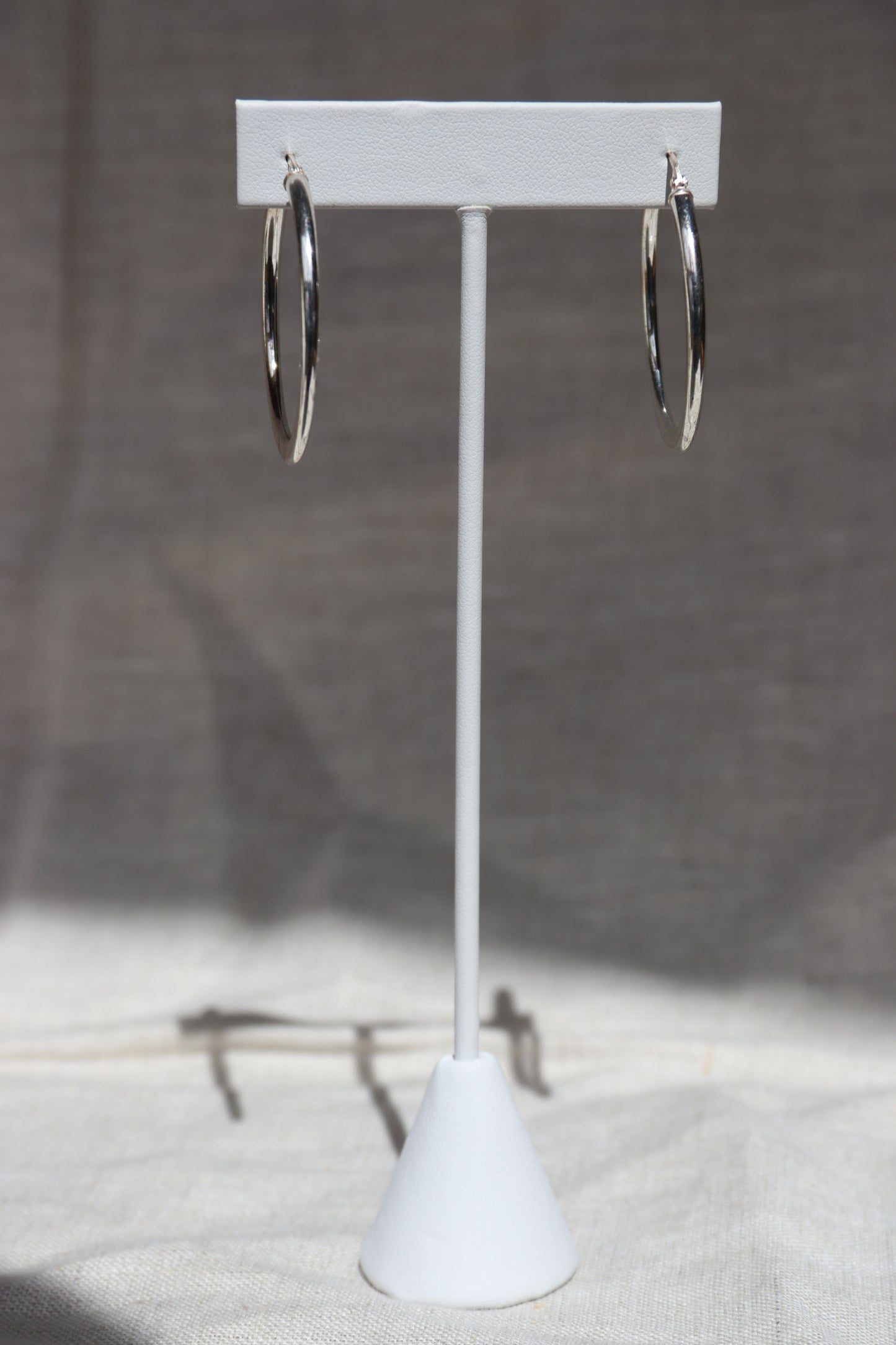 Sterling Silver Flat Hoops