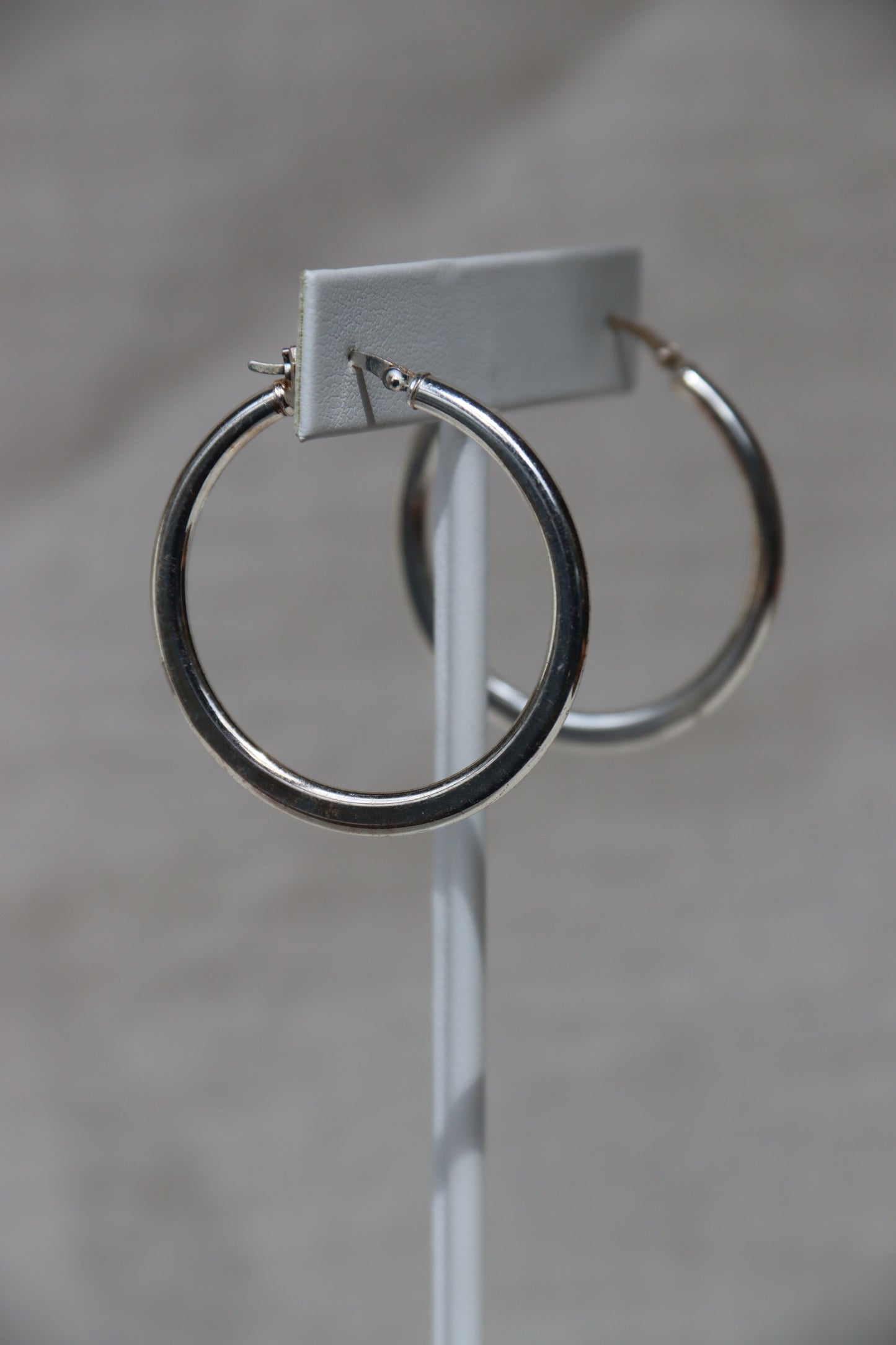 Sterling Silver Flat Hoops