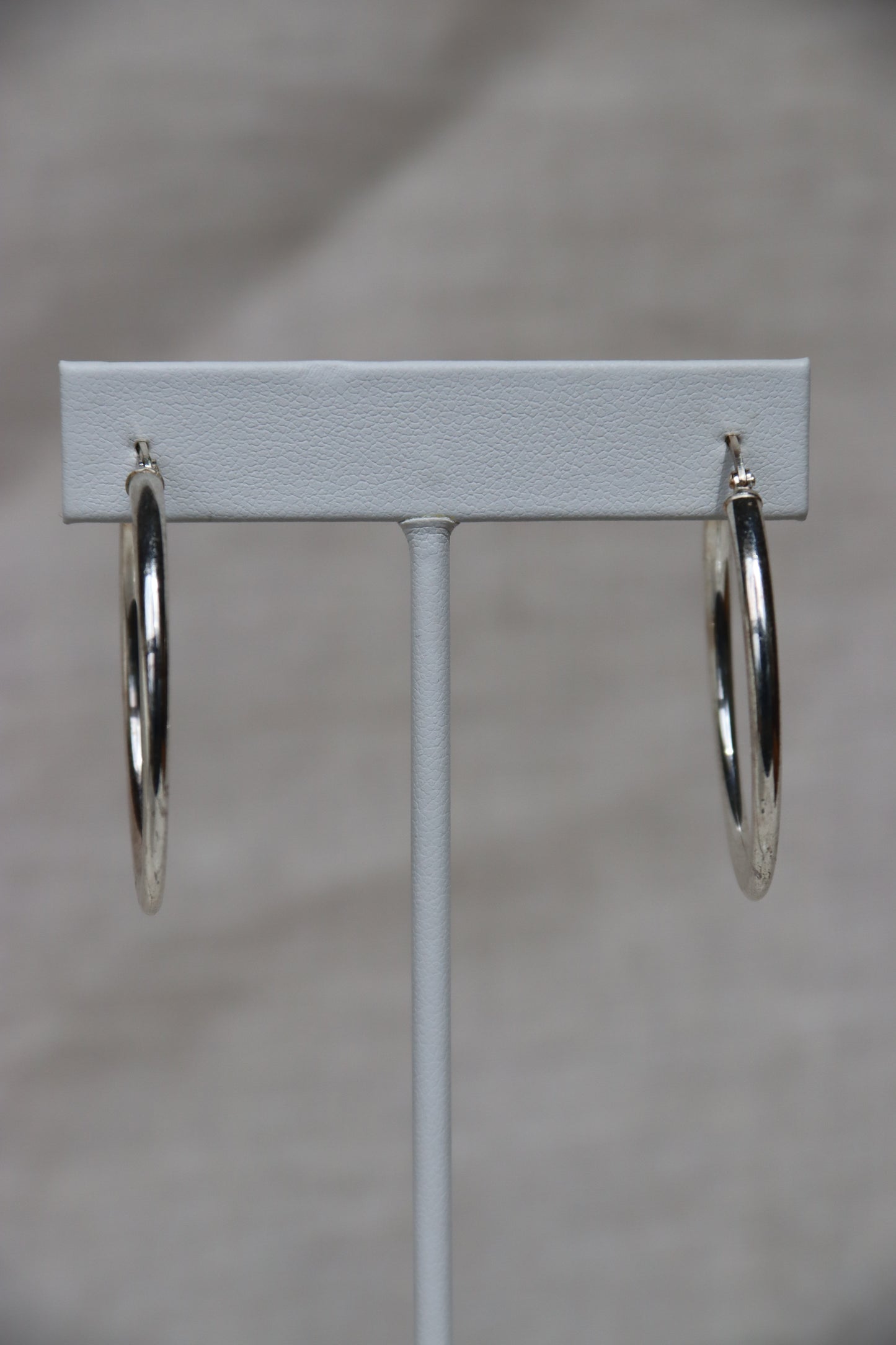 Sterling Silver Flat Hoops