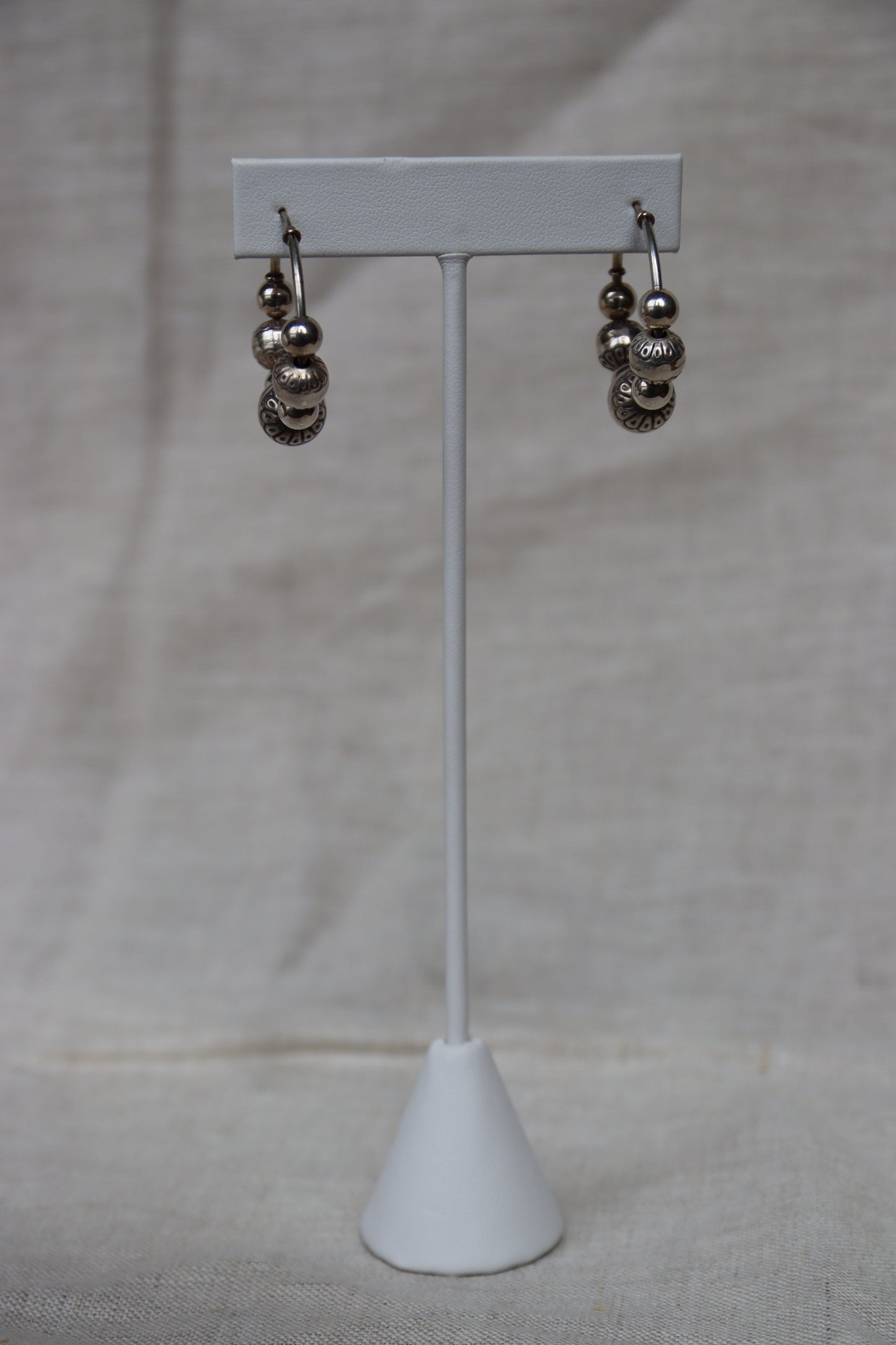 Sterling Silver Multi Bead Earrings