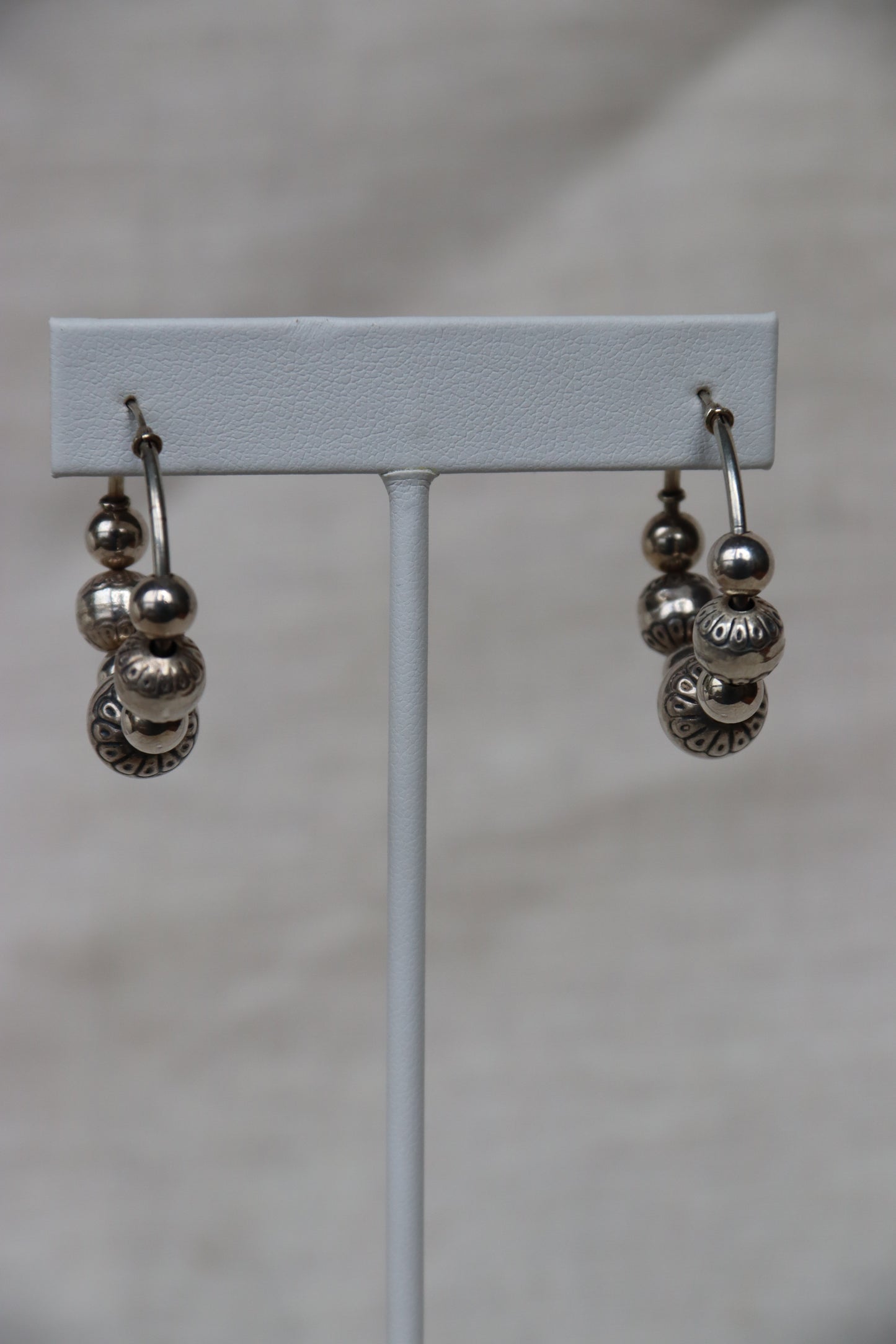 Sterling Silver Multi Bead Earrings