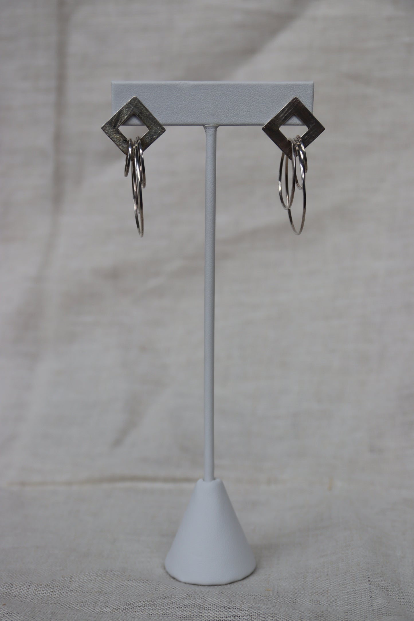 Sterling Silver Geometric Earrings