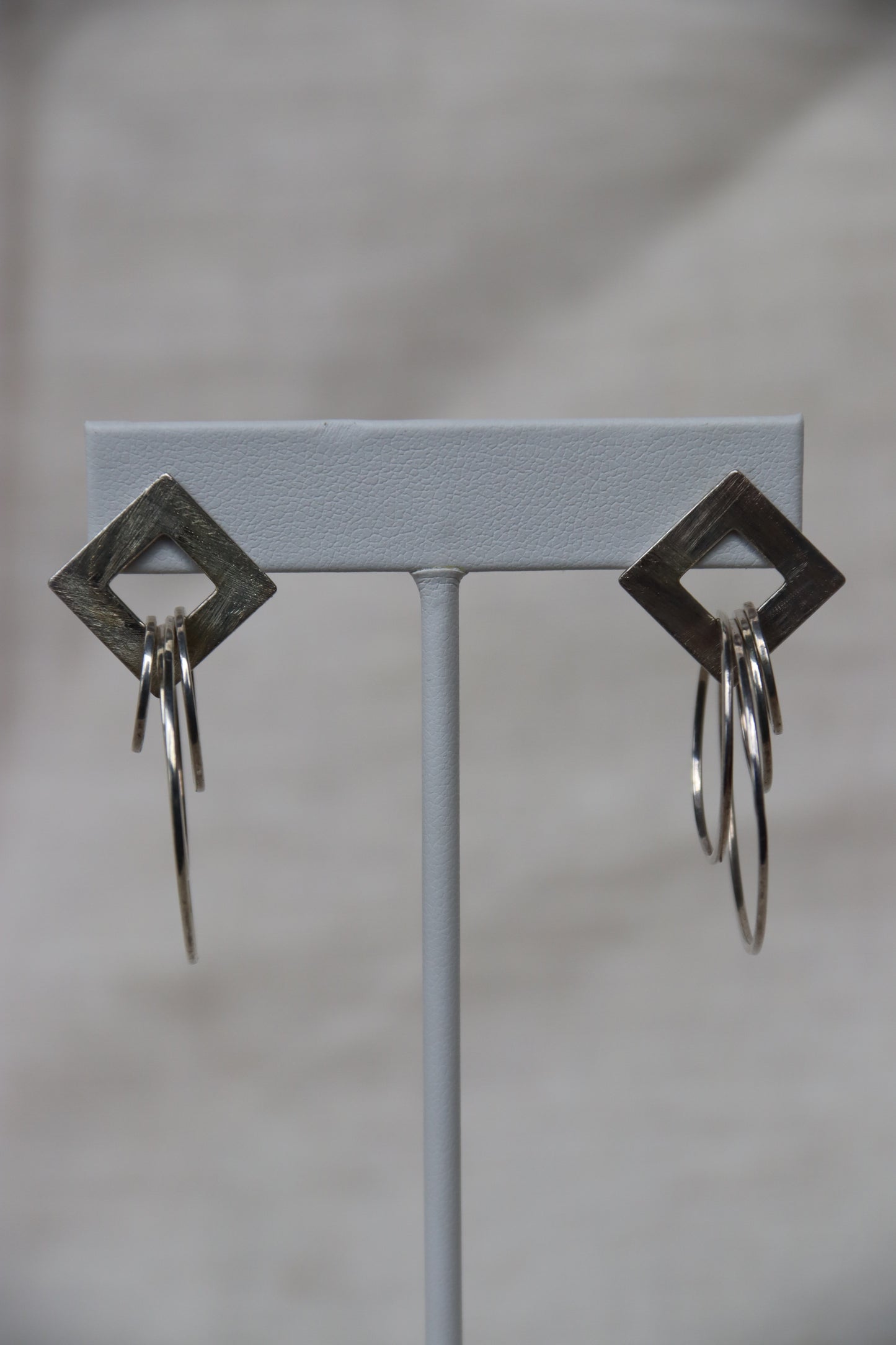 Sterling Silver Geometric Earrings