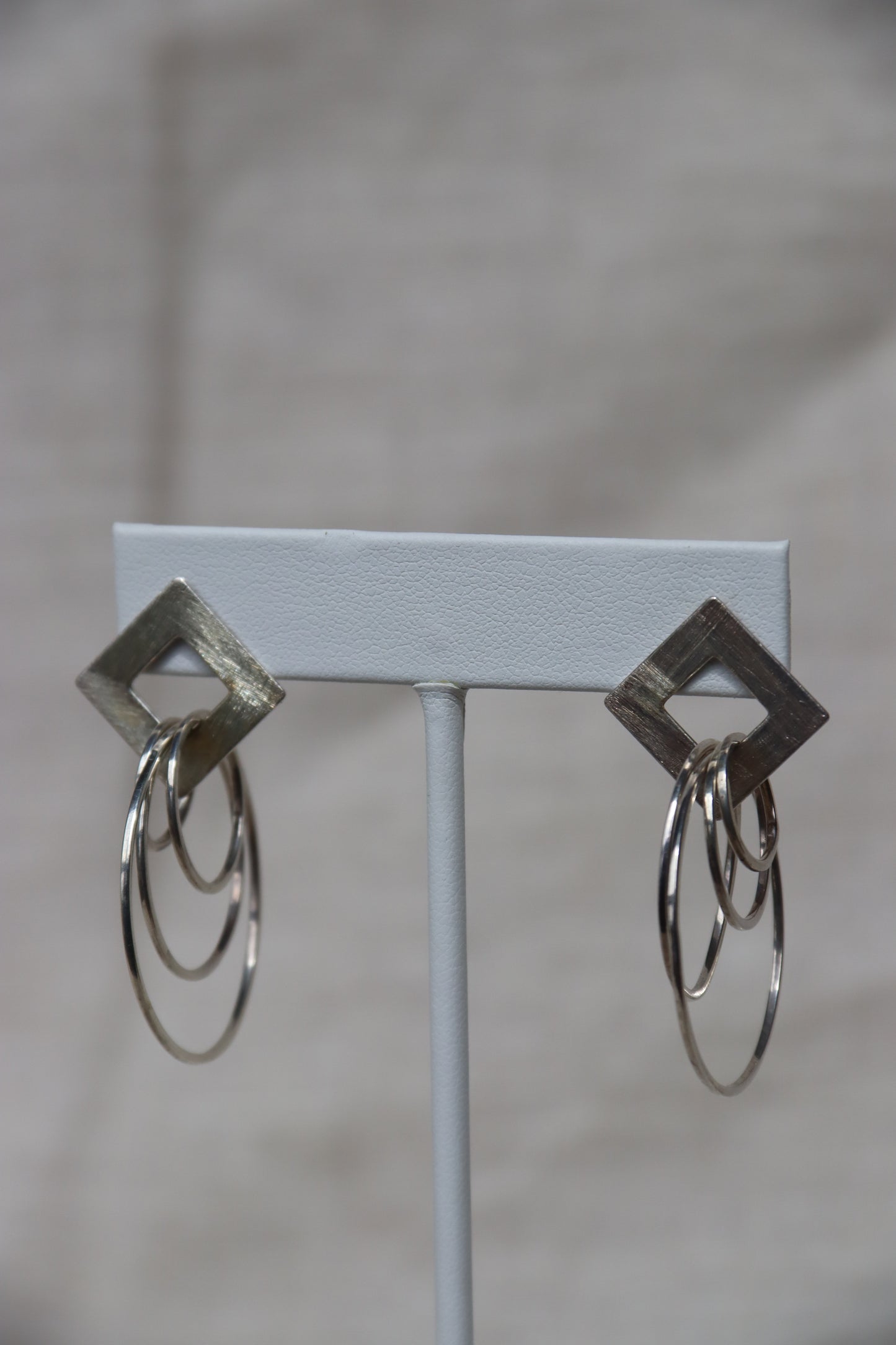 Sterling Silver Geometric Earrings