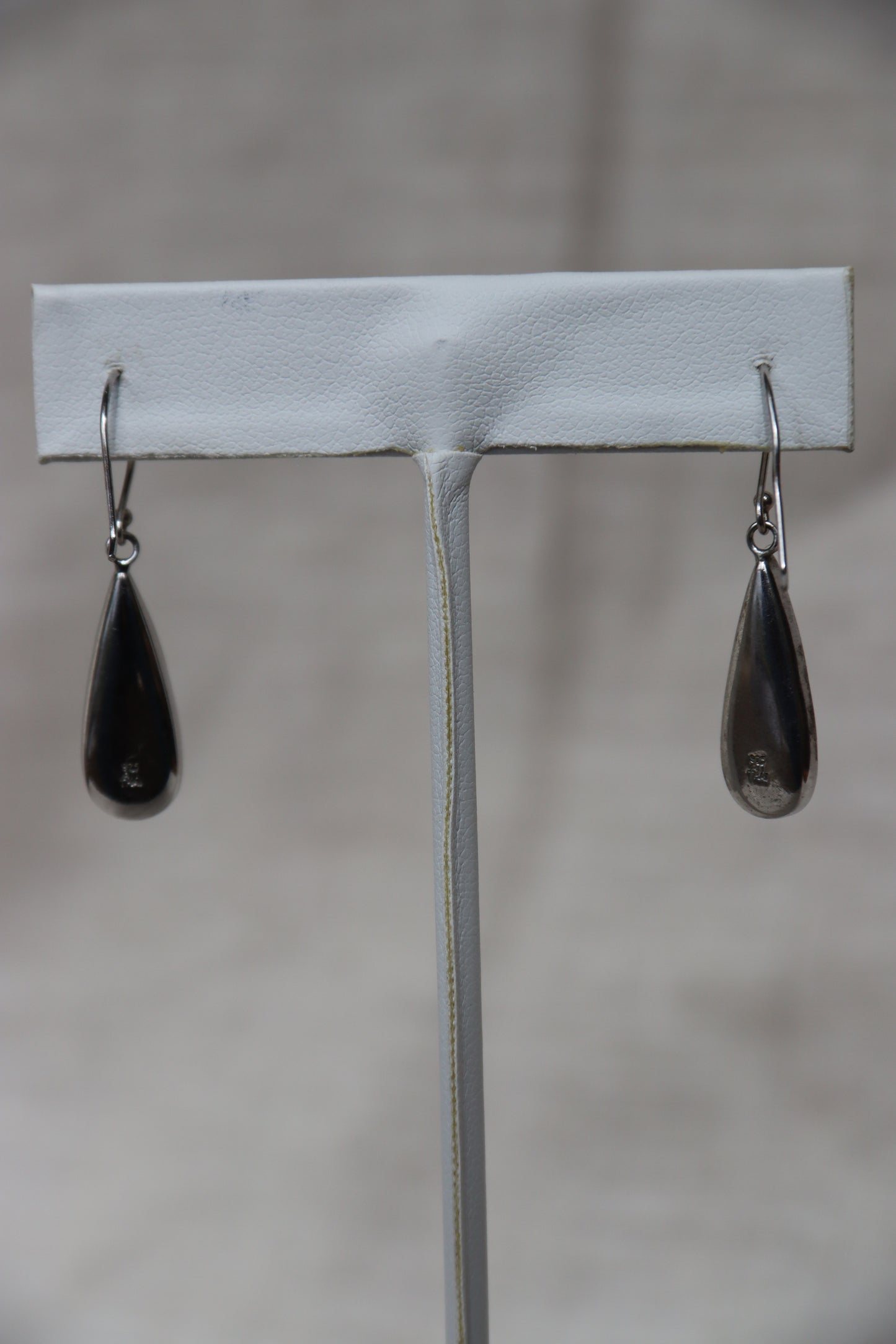 Sterling Silver Red Stone Earrings