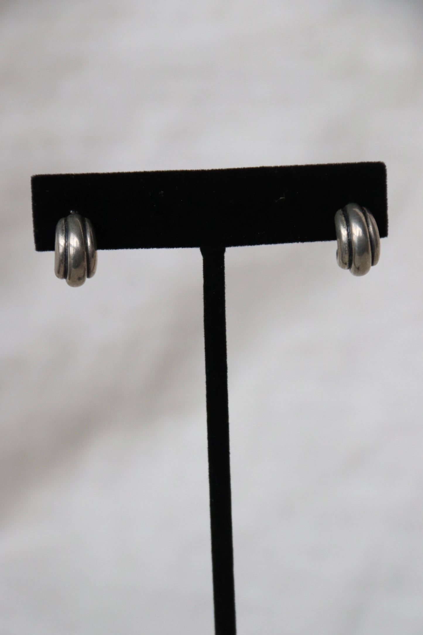 Sterling Silver Cuff Earrings