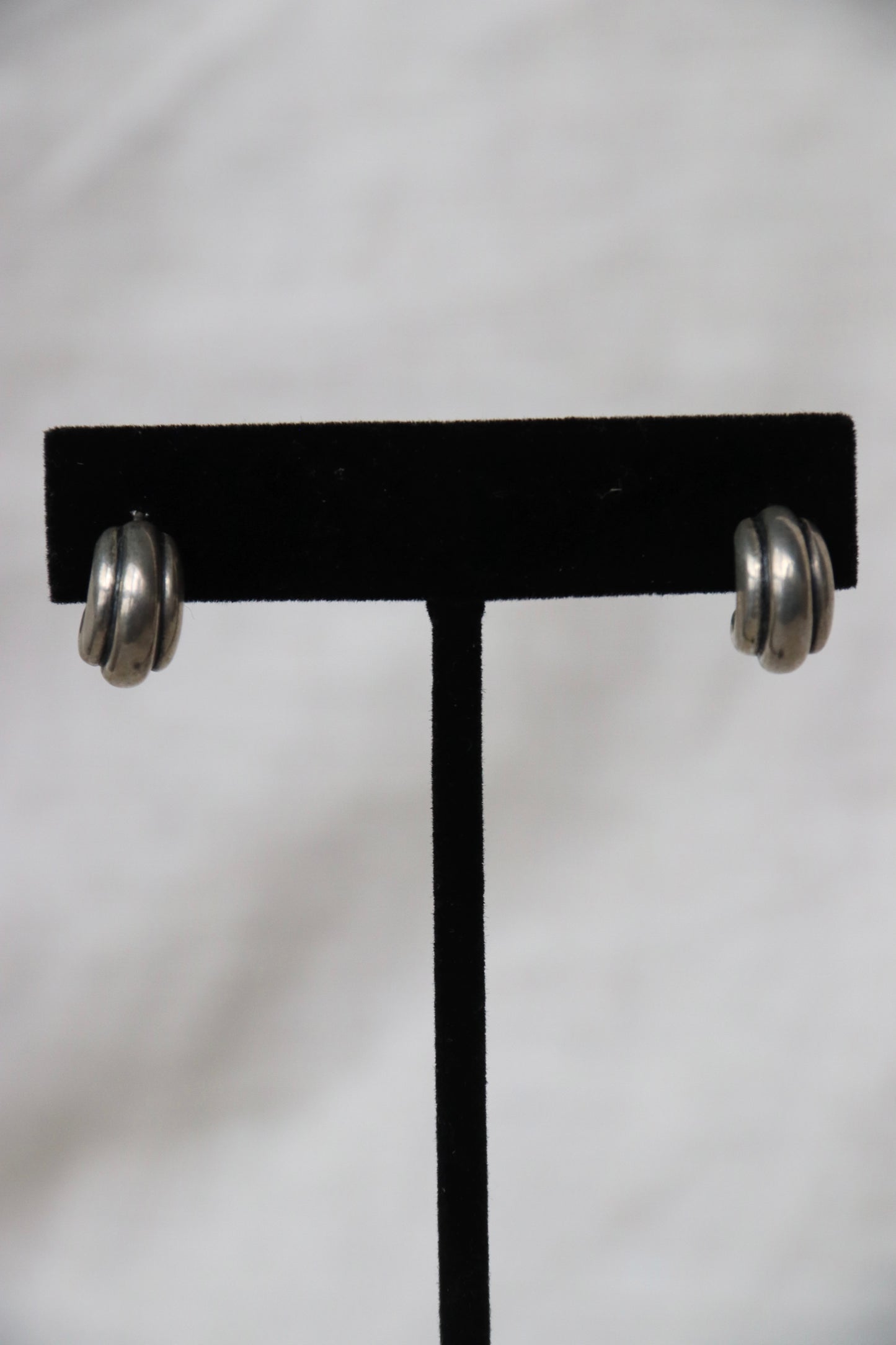 Sterling Silver Cuff Earrings