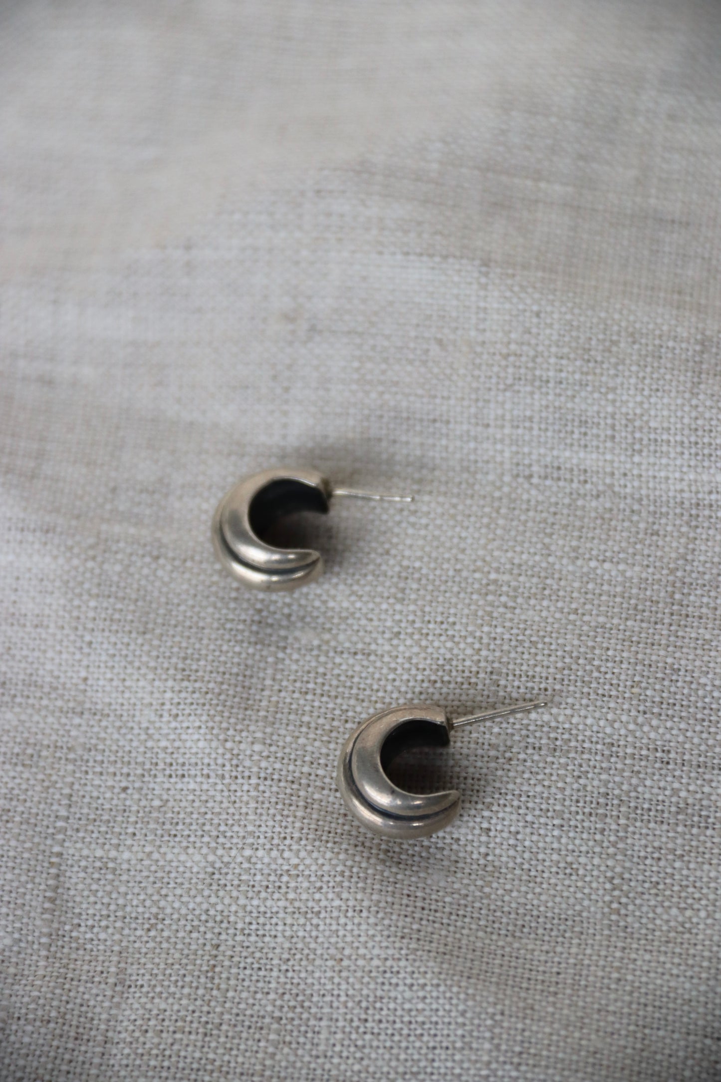 Sterling Silver Cuff Earrings