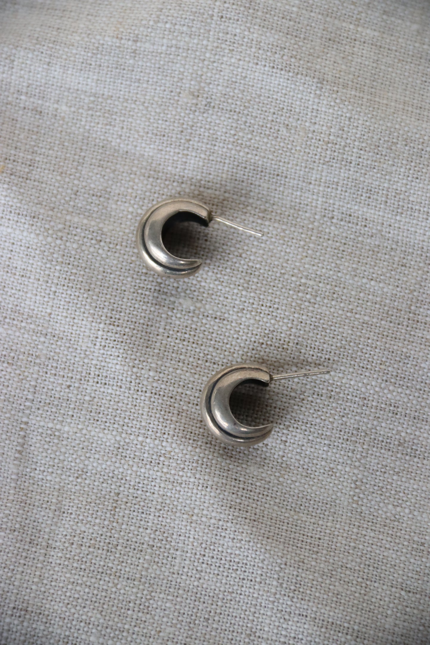 Sterling Silver Cuff Earrings