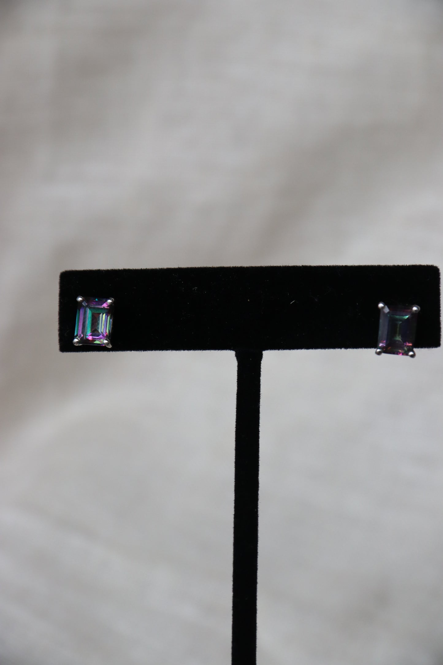 Sterling Silver Mystic Topaz Post Earrings