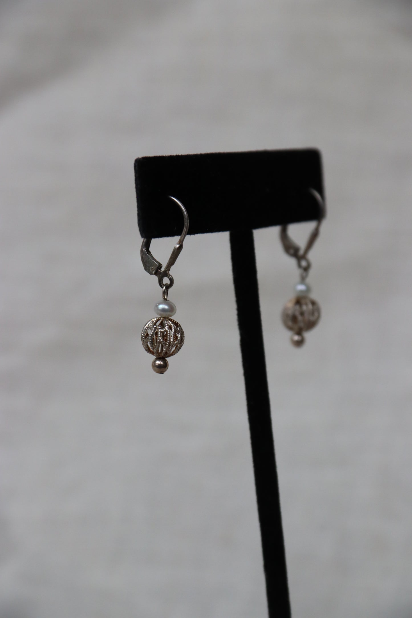 Sterling Silver and Pearl Earrings