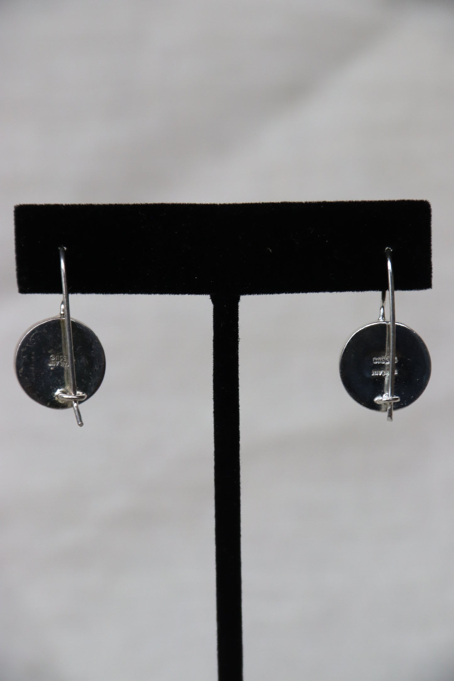 Silver Disc Earrings