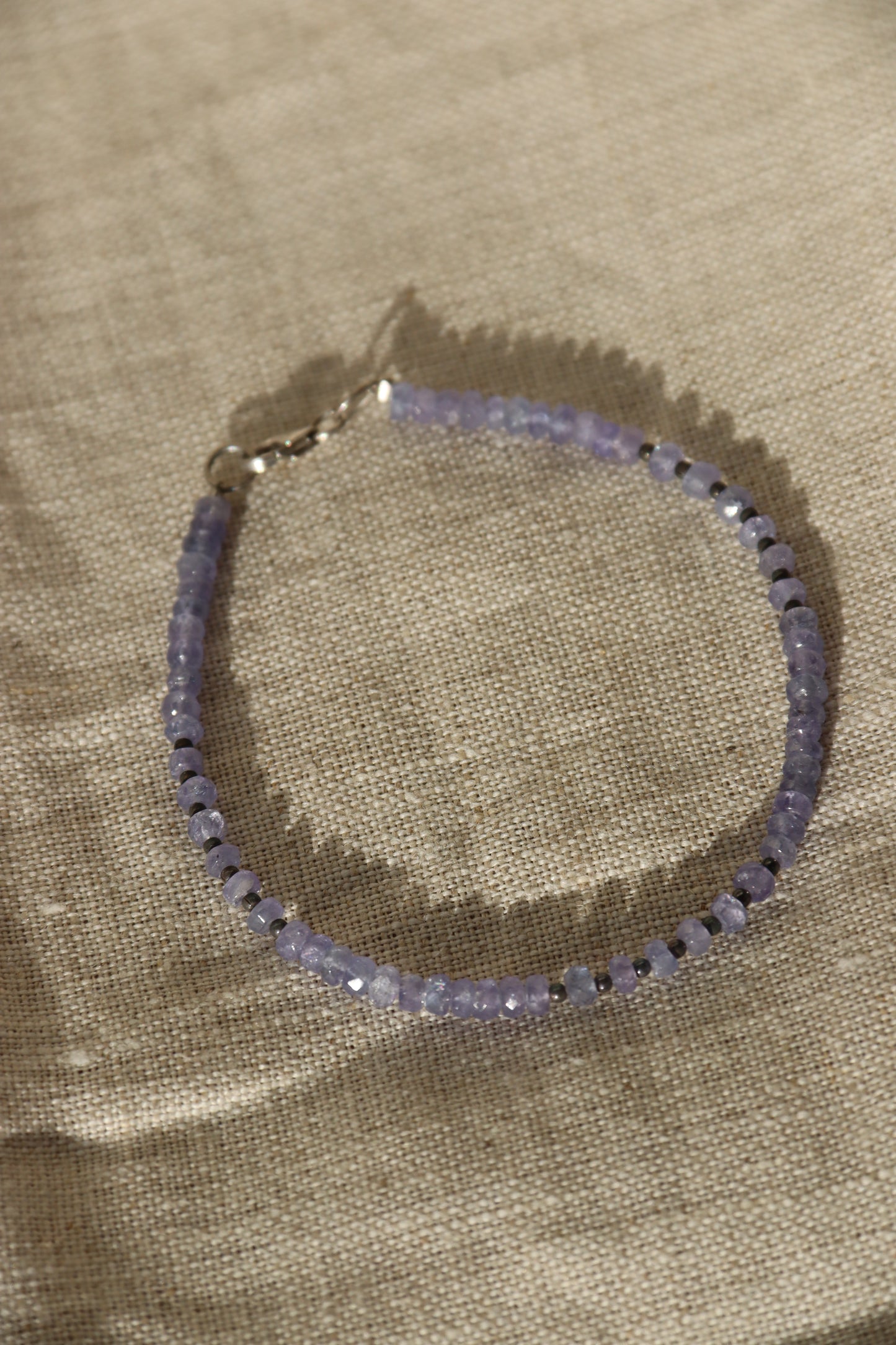 Sterling Silver Purple Gemstone Bracelet