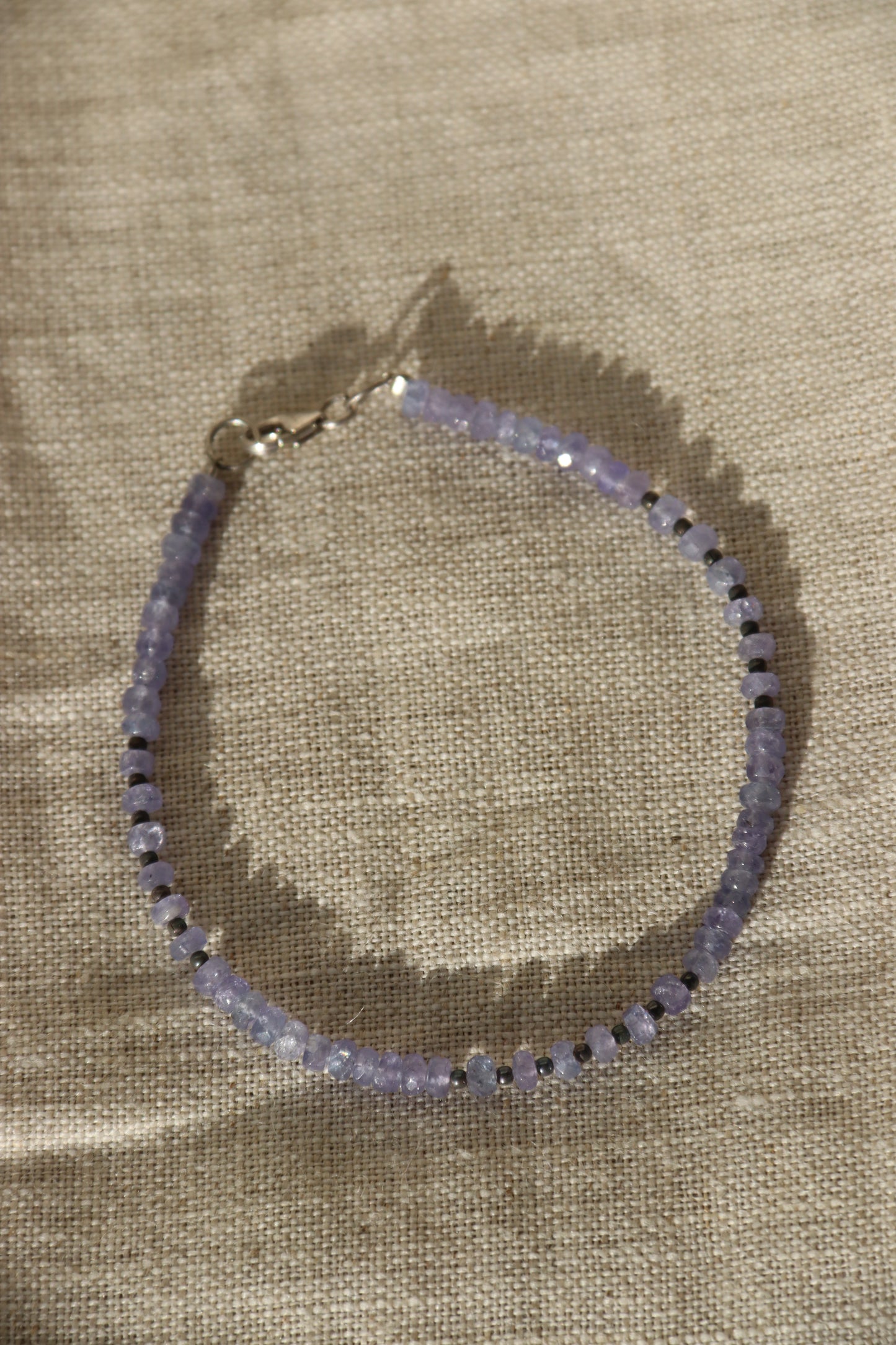 Sterling Silver Purple Gemstone Bracelet