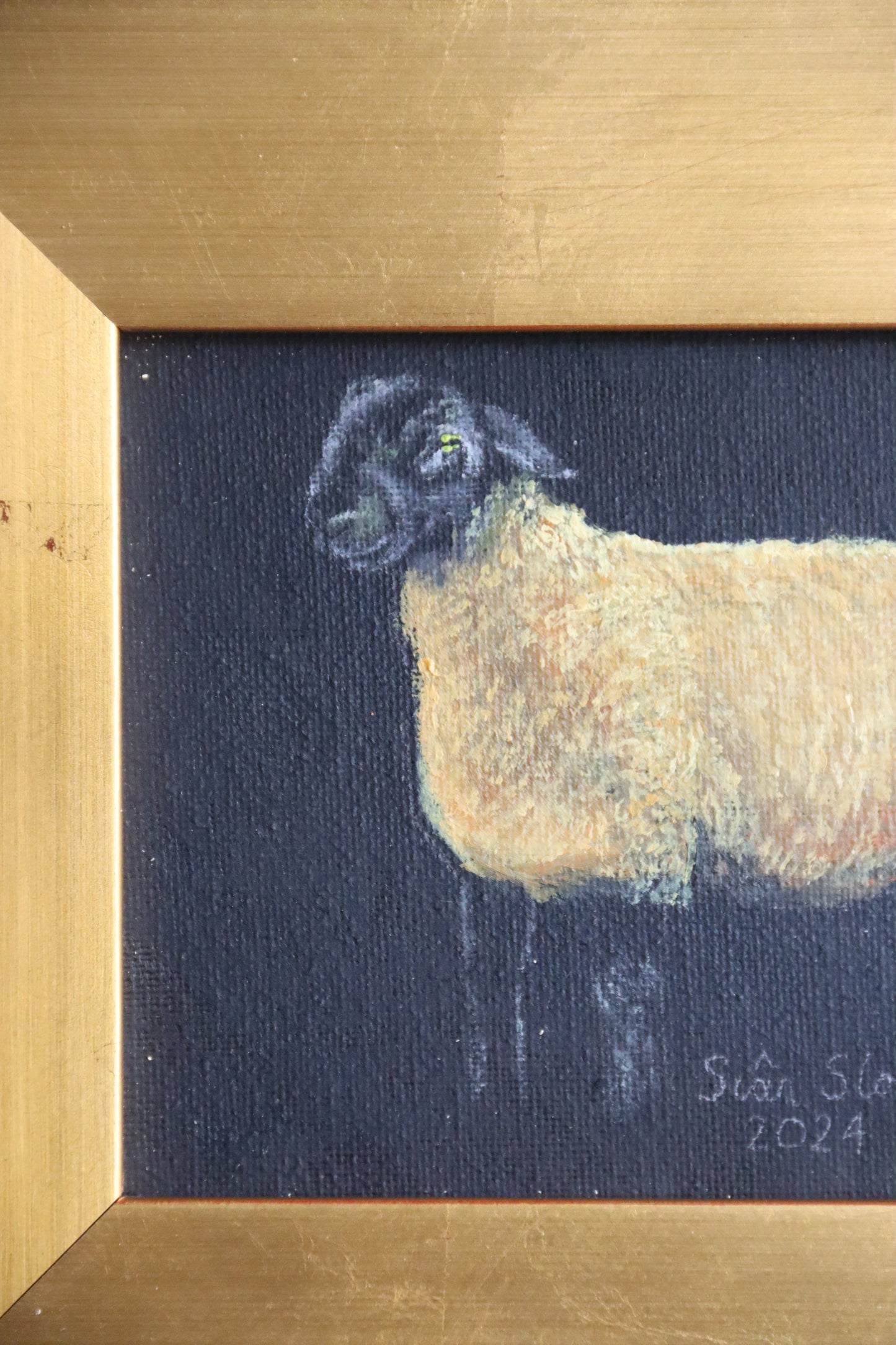 Siân Sloman Oil Painting of Sheep 1