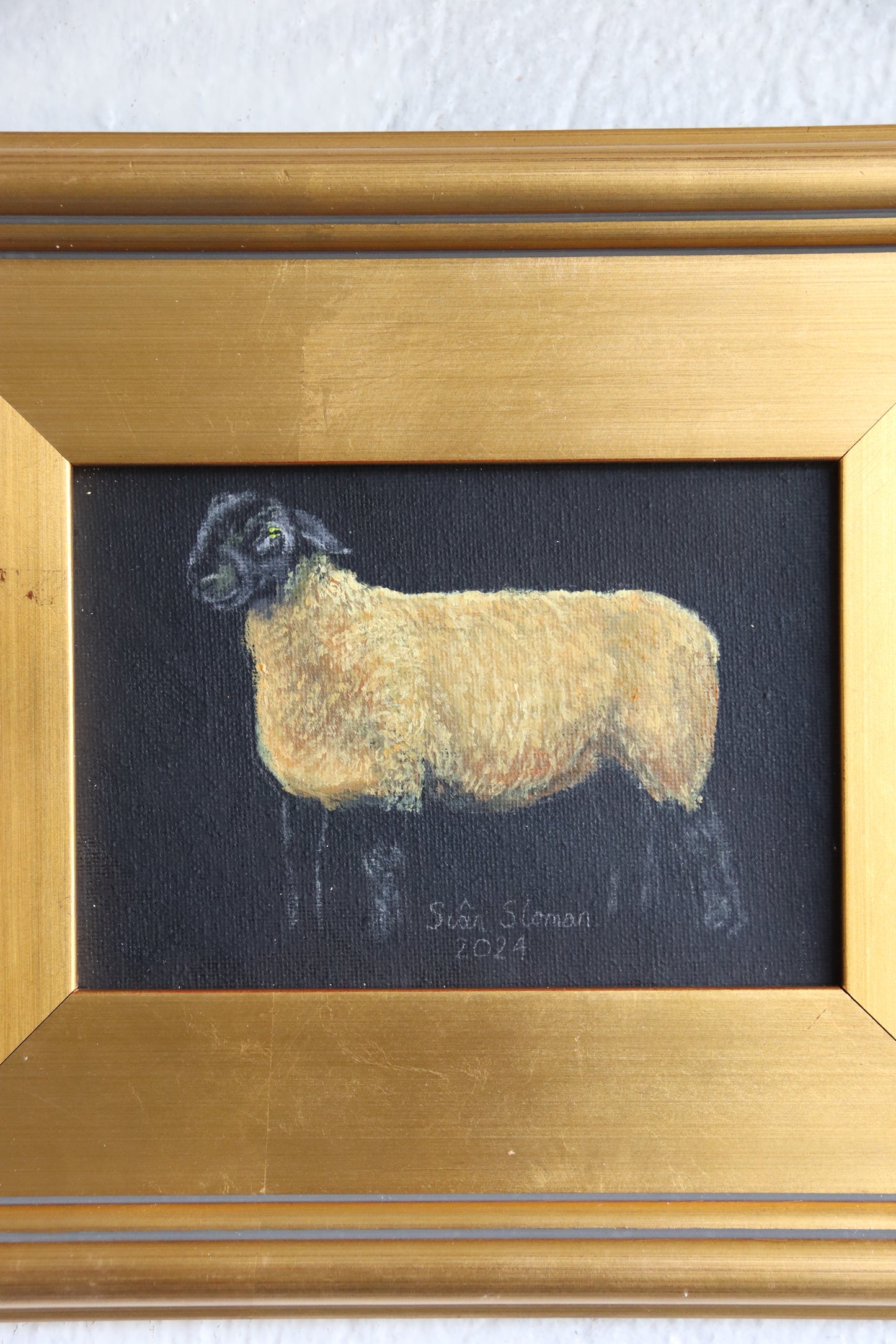 Siân Sloman Oil Painting of Sheep 1