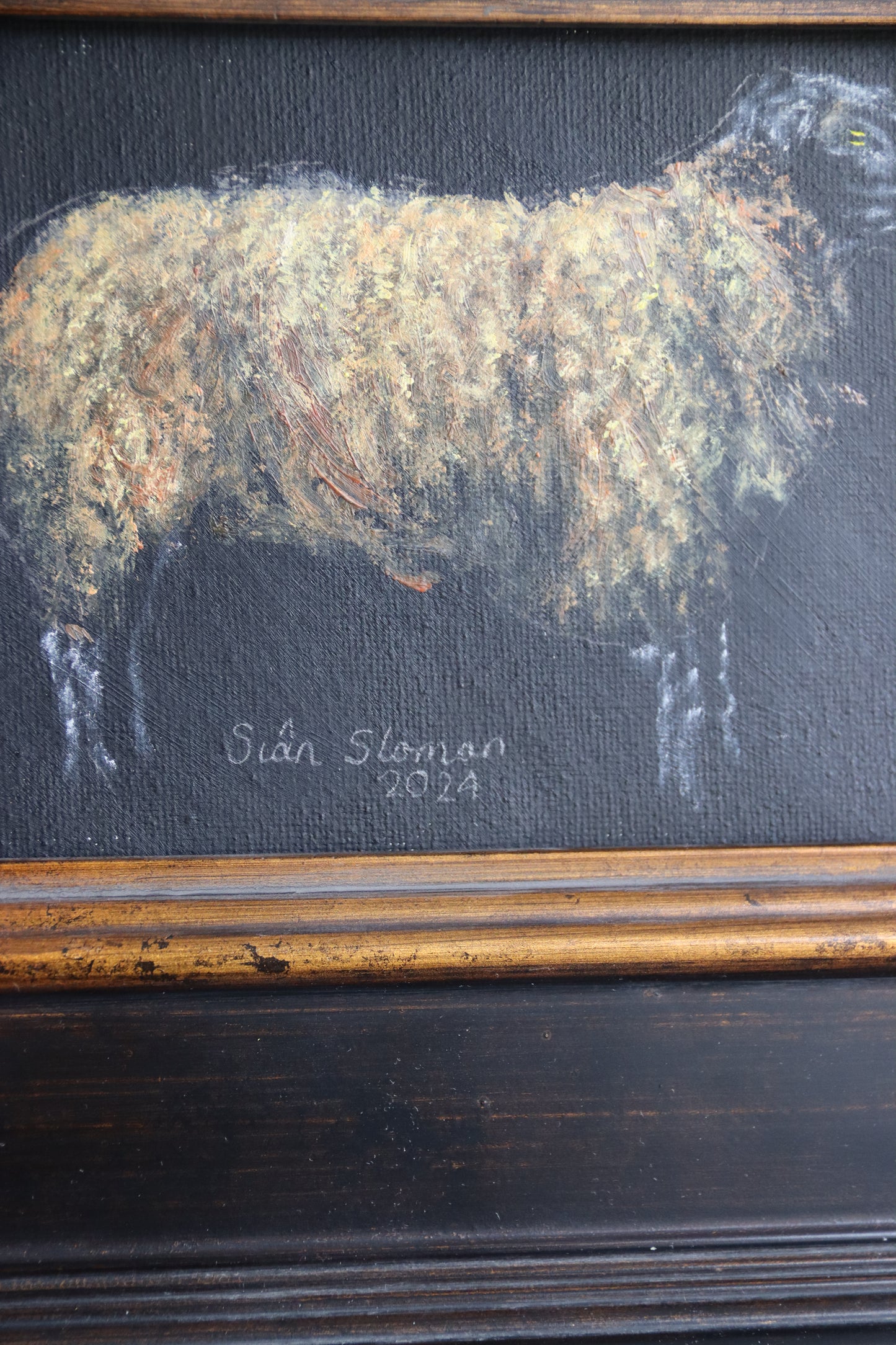 Siân Sloman Oil Painting of Sheep 4