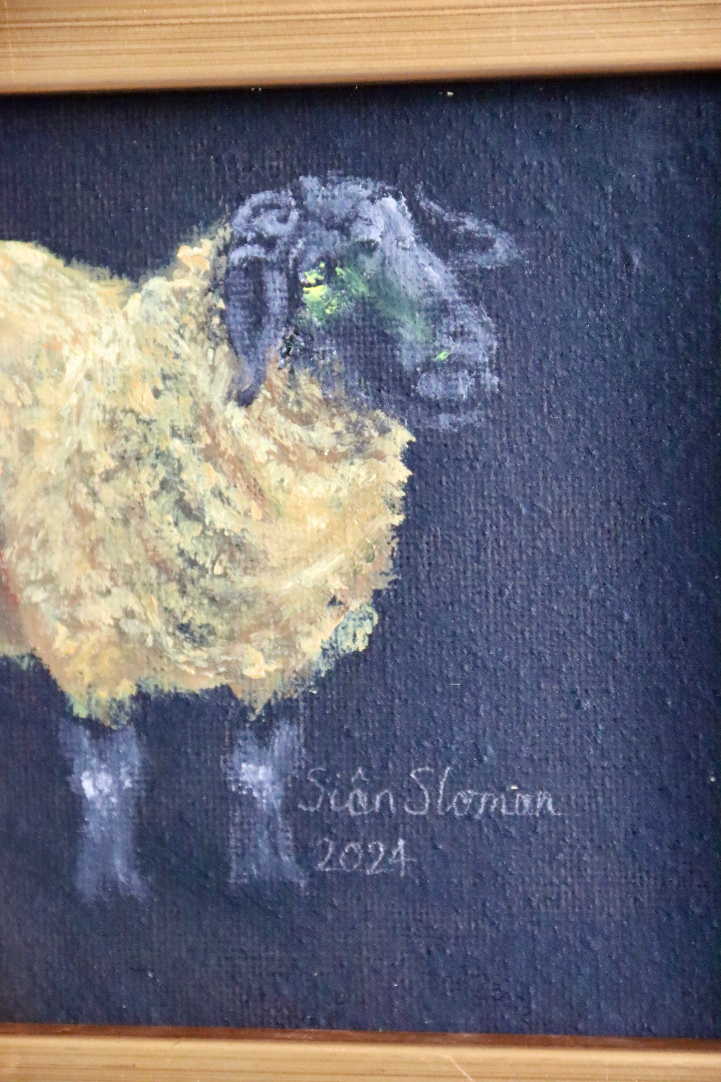 Siân Sloman Oil Painting of Sheep 2
