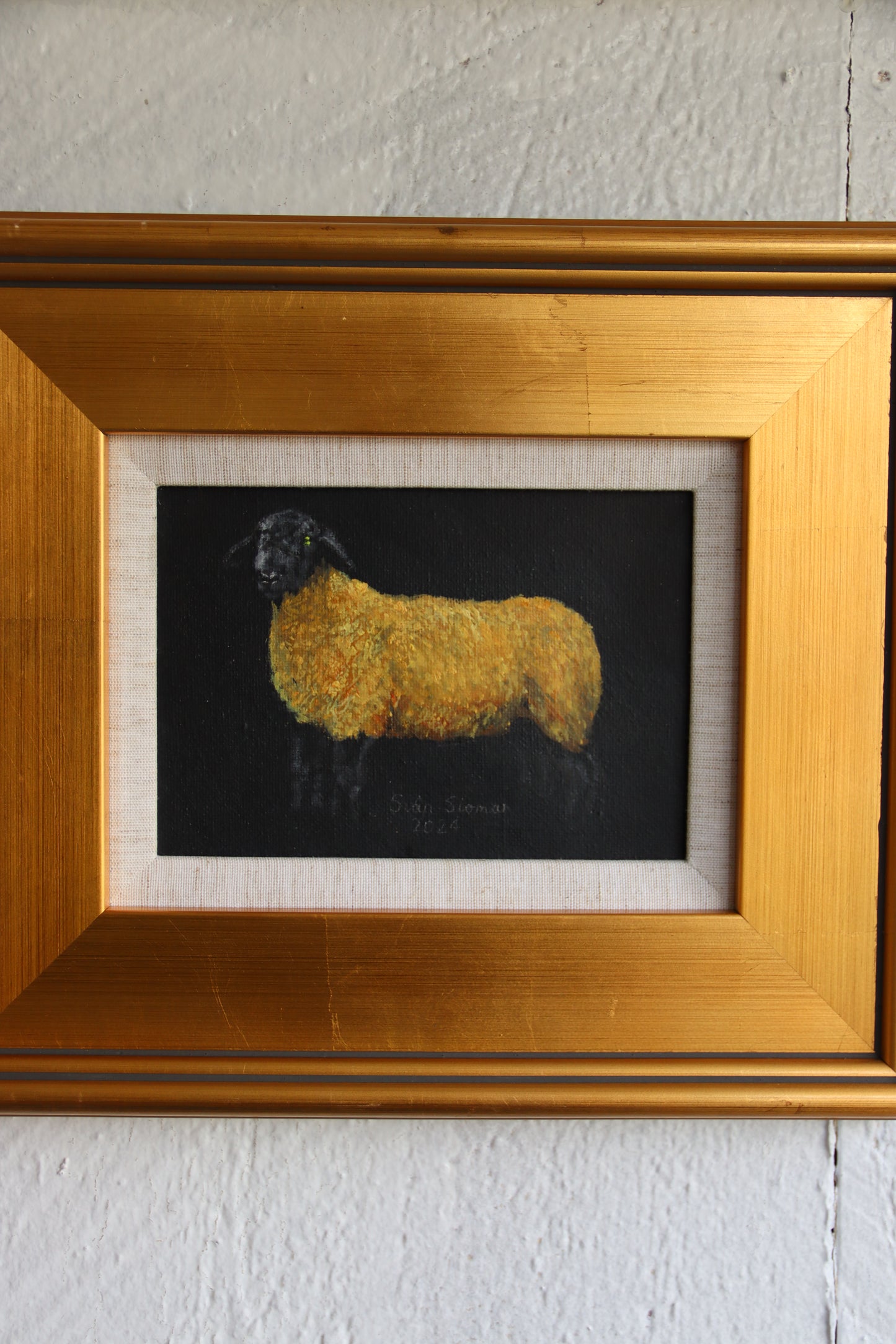 Siân Sloman Oil Painting of Sheep 3