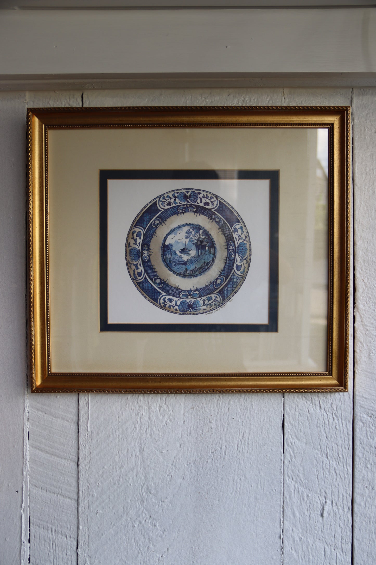 Carolyn Shores Wright "Operetta Teapot" and "Operetta Plate" Framed Prints