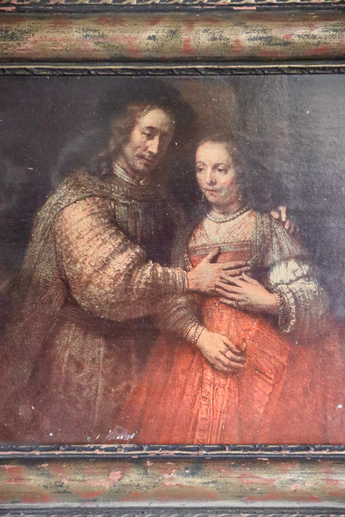Vintage Rembrandt "The Jewish Bride" Reproduction Print