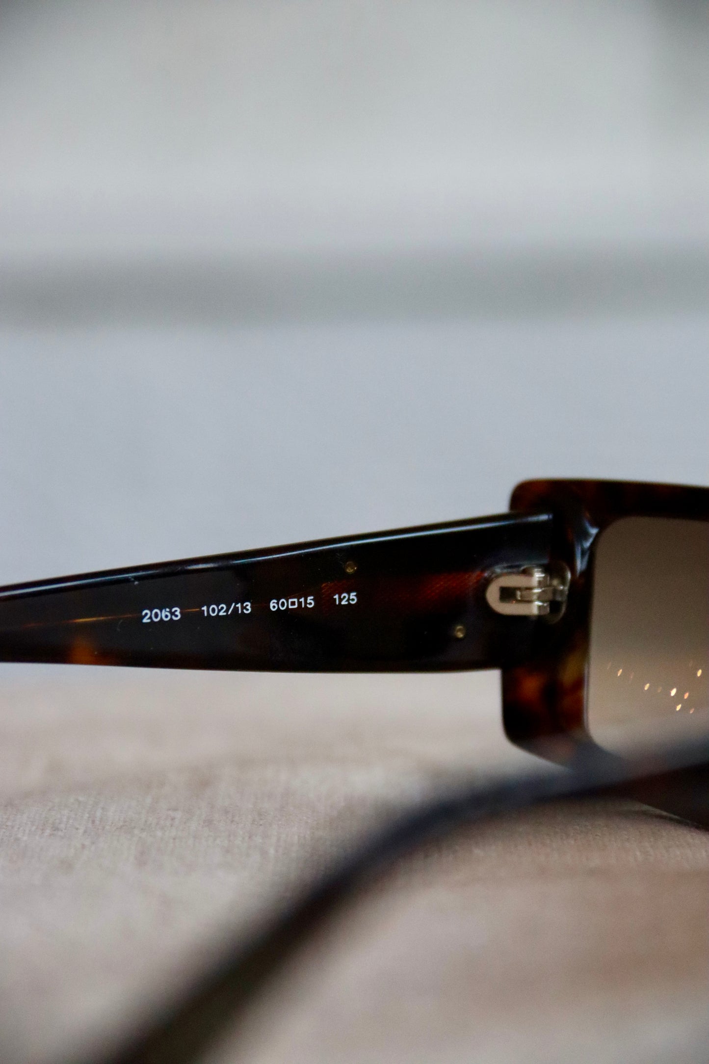Salvatore Ferragamo Brown Marble Rectangle Sunglasses