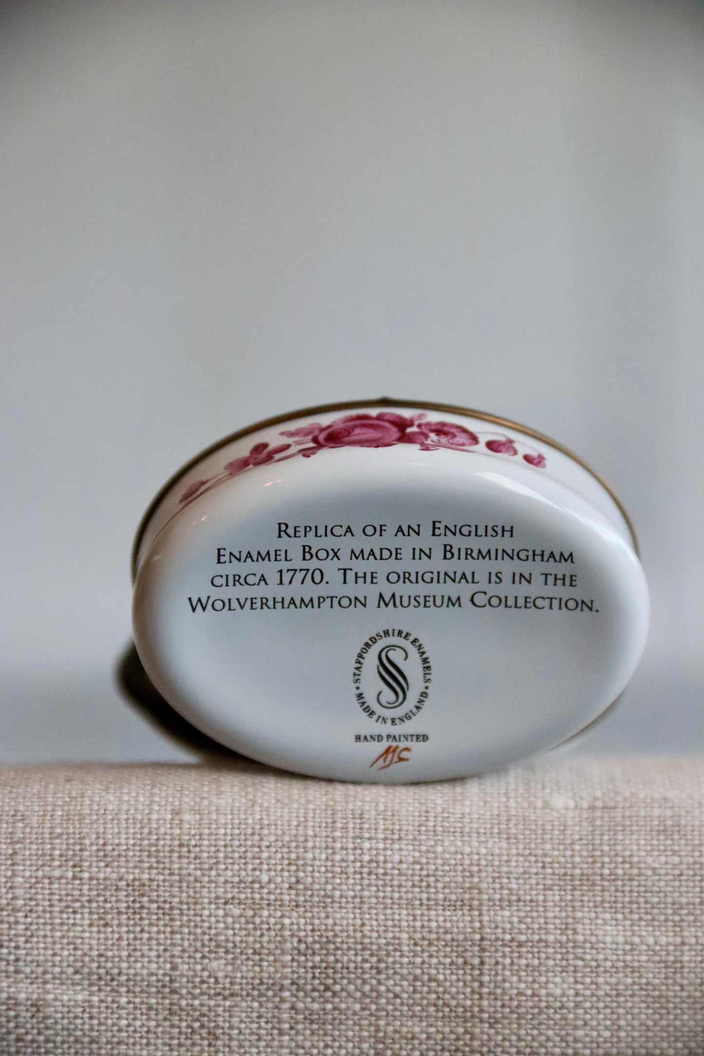 Staffordshire Enamels Enamel Box with Mirror