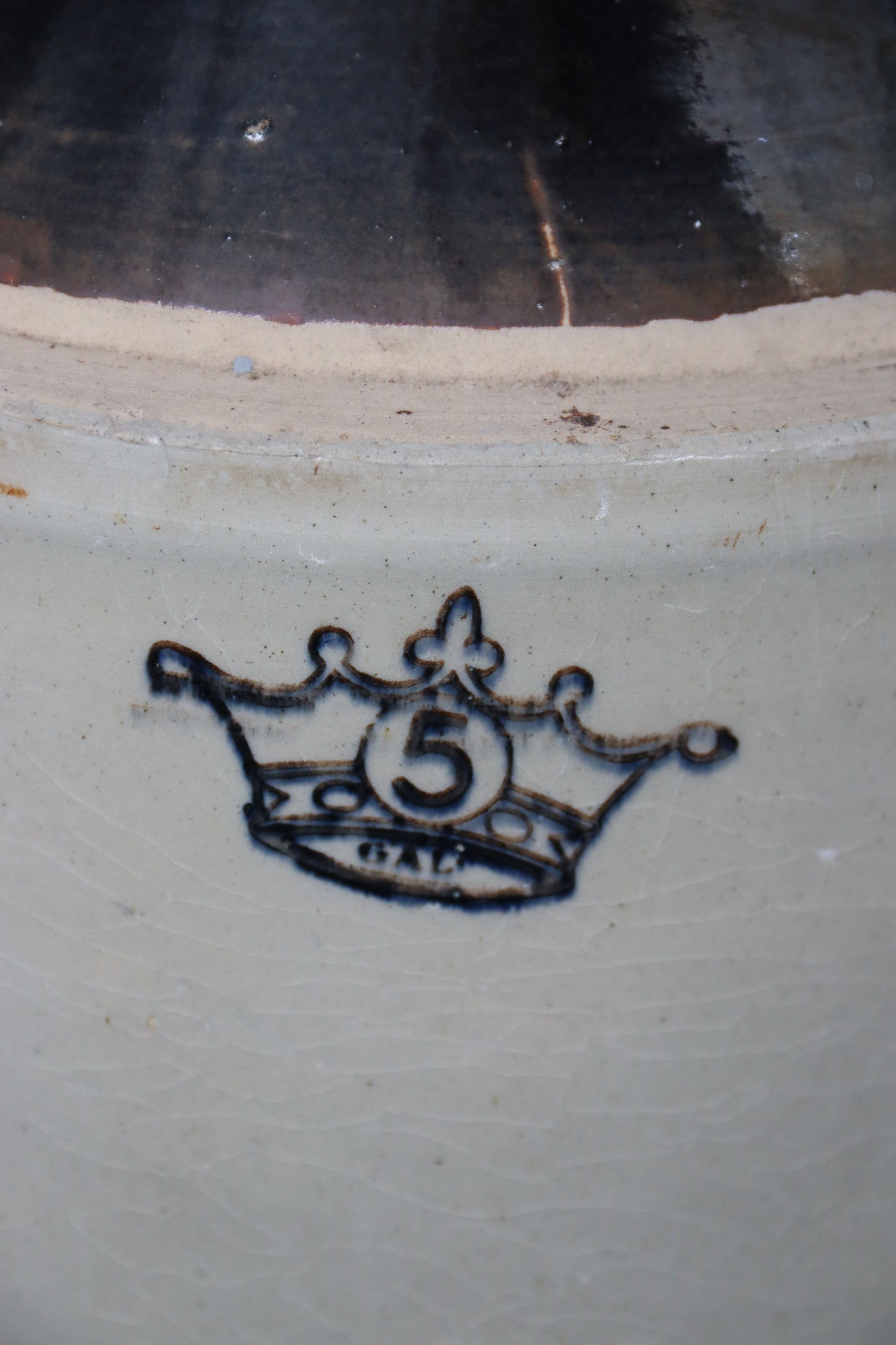 Vintage Robinson Crown Stoneware Jug