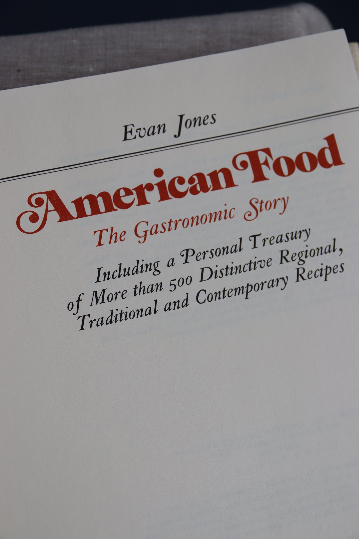 American Food - The Gastronomic Story