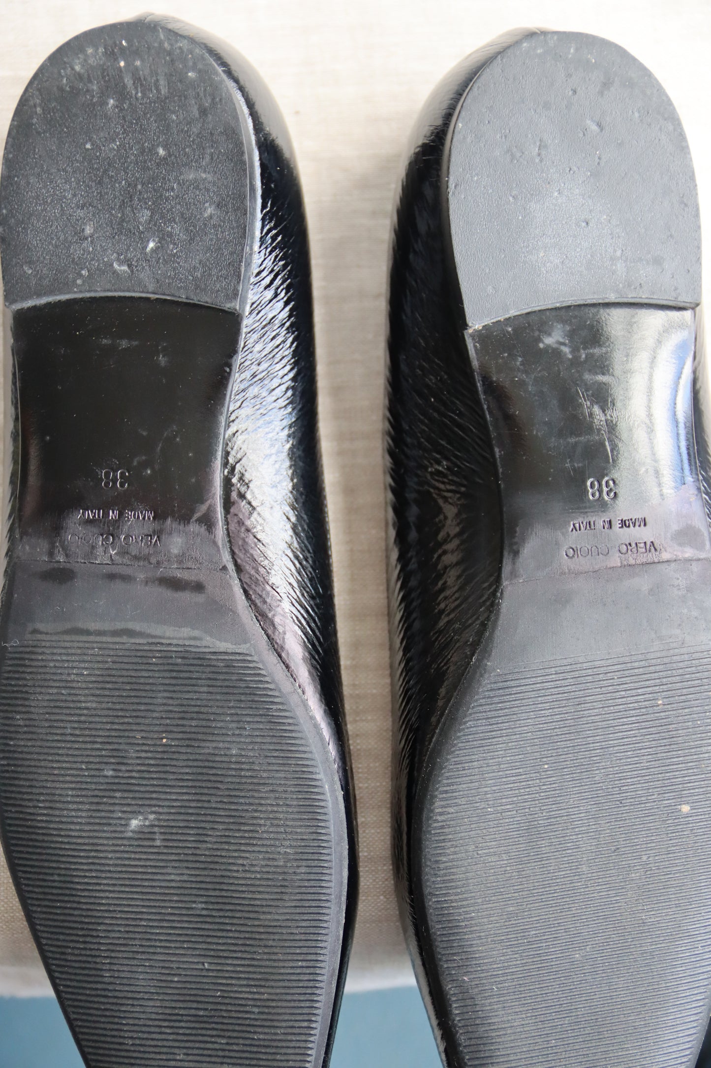 Diana Broussard Black Patent Leather Flats