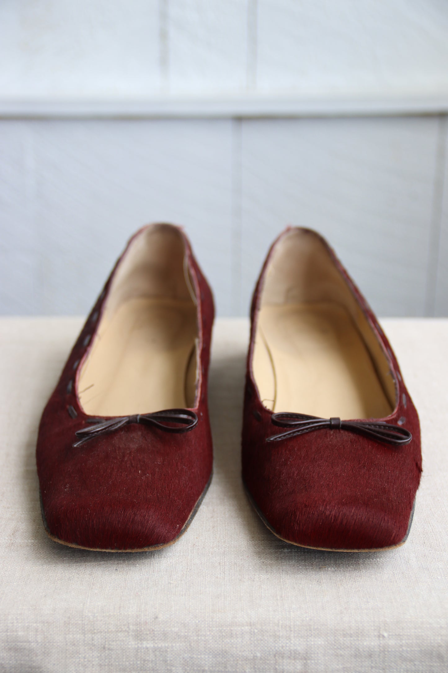 Coach Red Calf Hair loafers