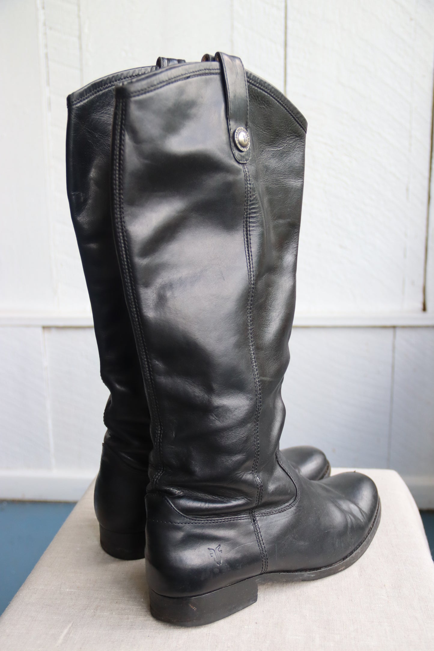 Frye Black Leather Boots