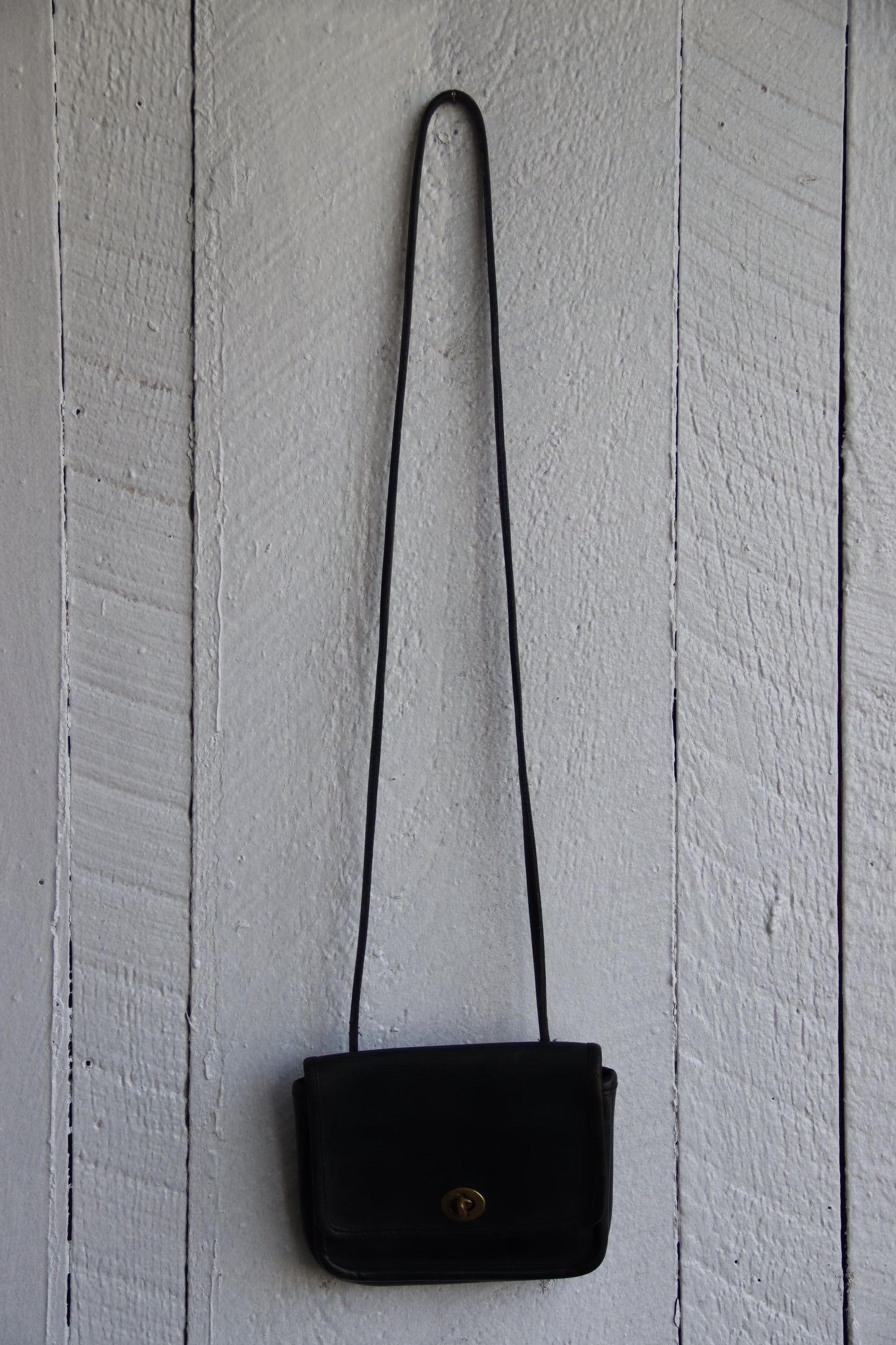 Coach Vintage Black Front-Flap Crossbody Bag