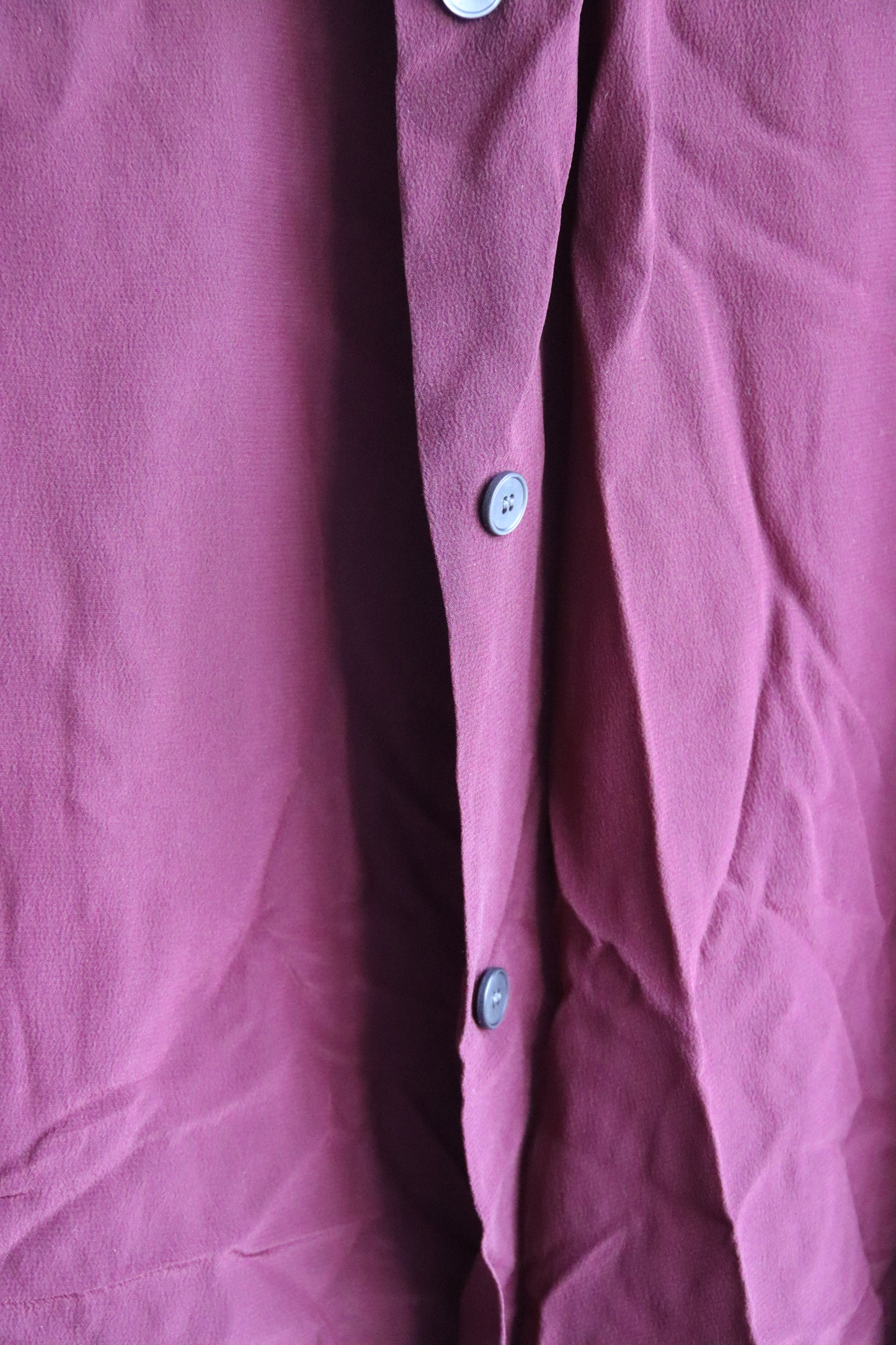 Acne Maroon Silk Top