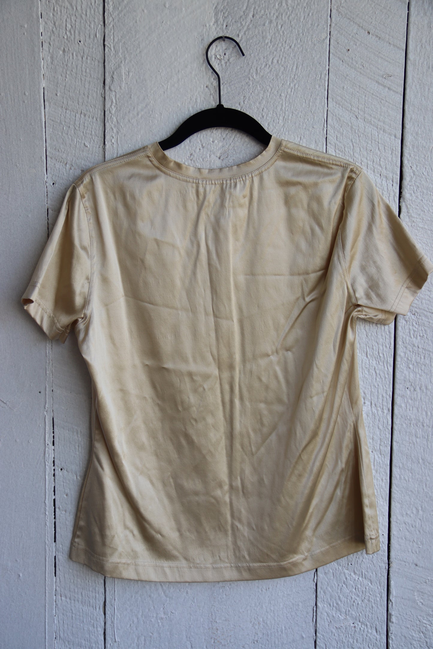 Vintage Banana Republic Gold Silk Top