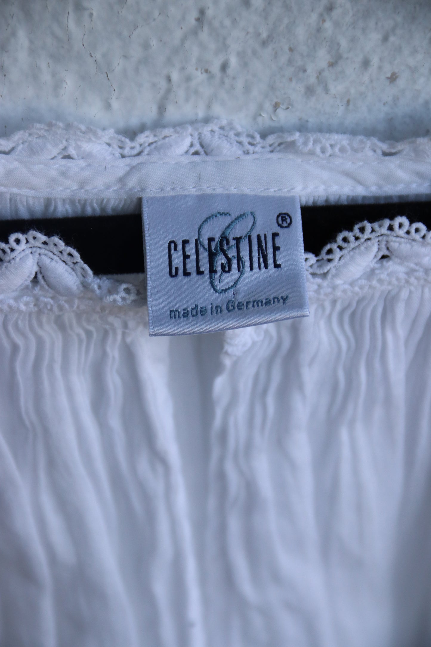 Celestine White Cotton Nightgown