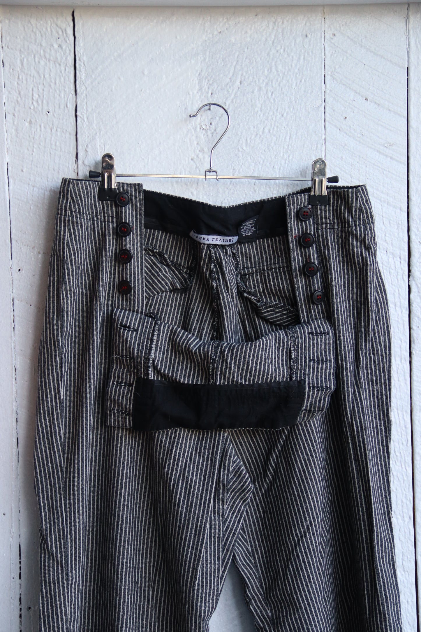 Larry Levine Striped Sailor Pants